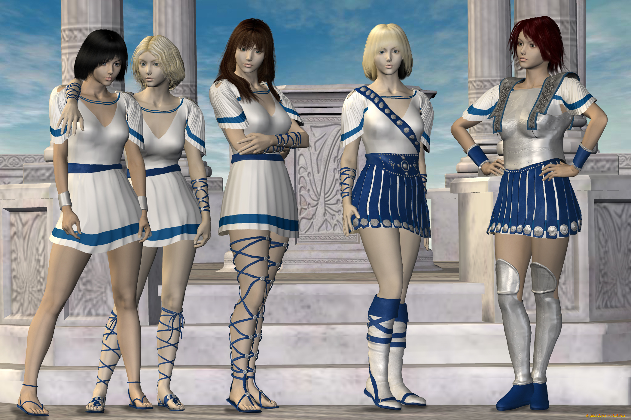 3д, графика, people, люди, девушки