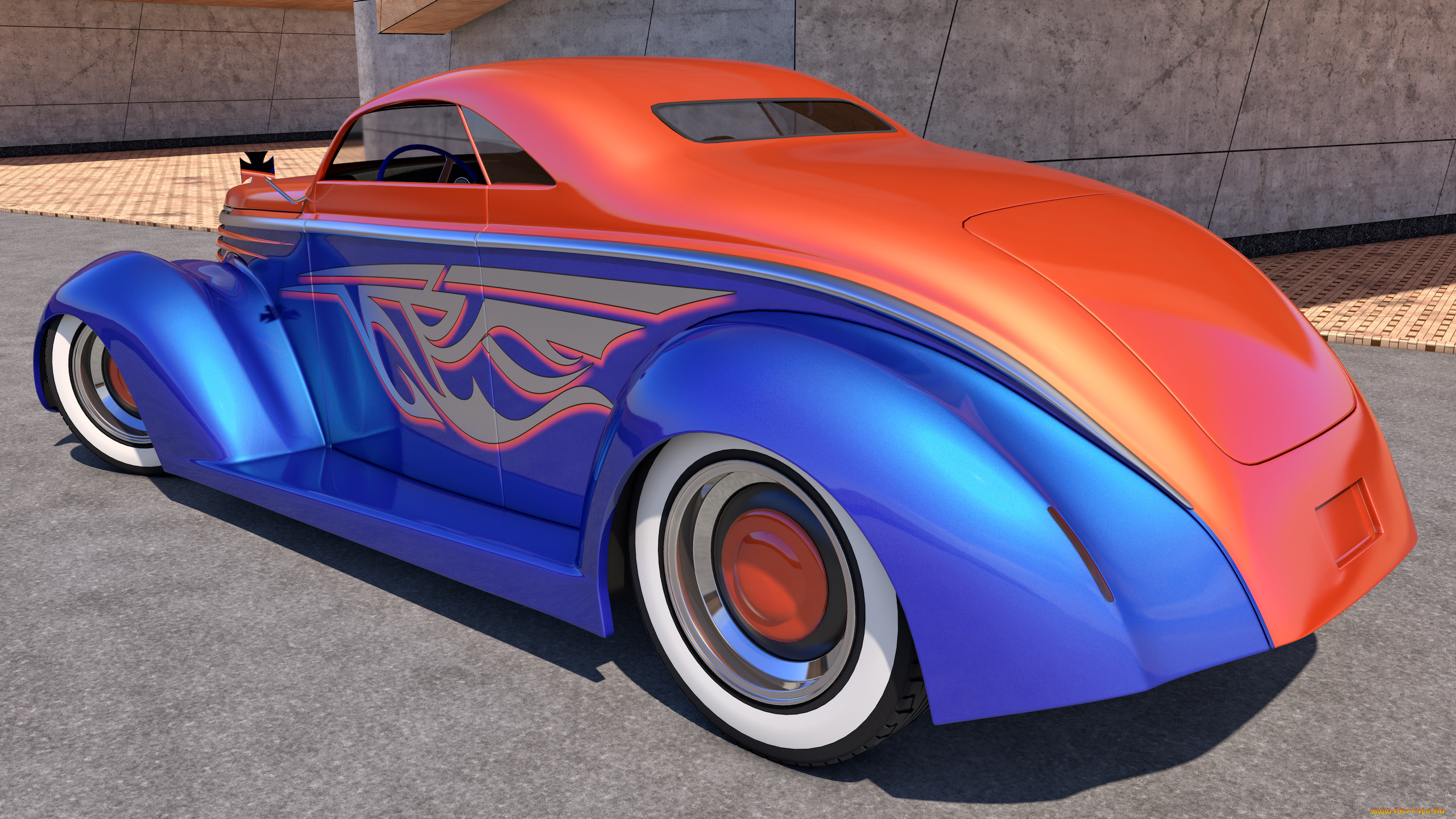 автомобили, 3д, 1937, ford