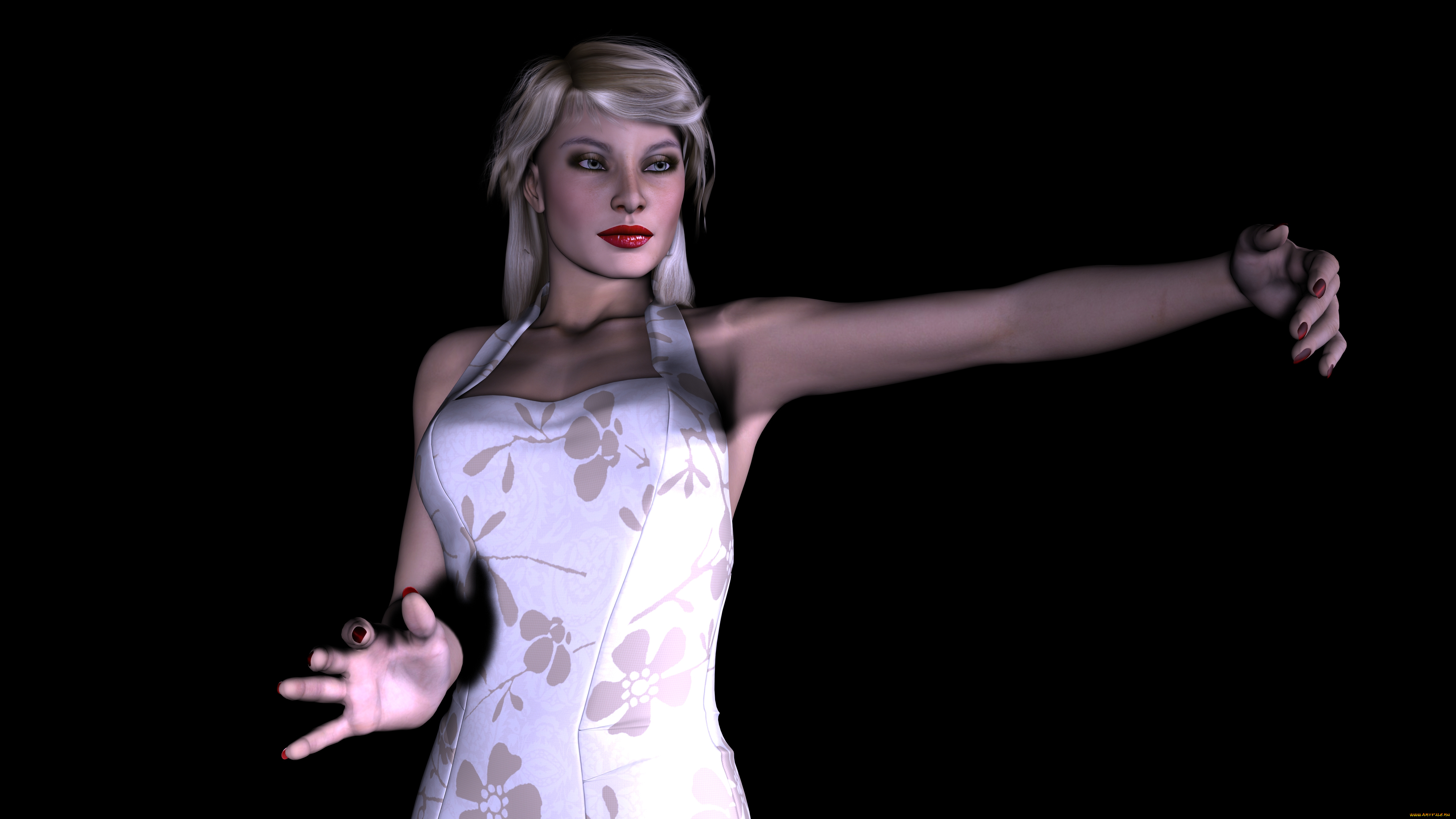 3д, графика, people, люди, взгляд, девушка