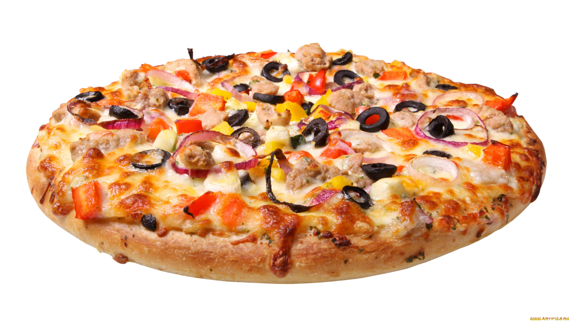 еда, пицца, начинка