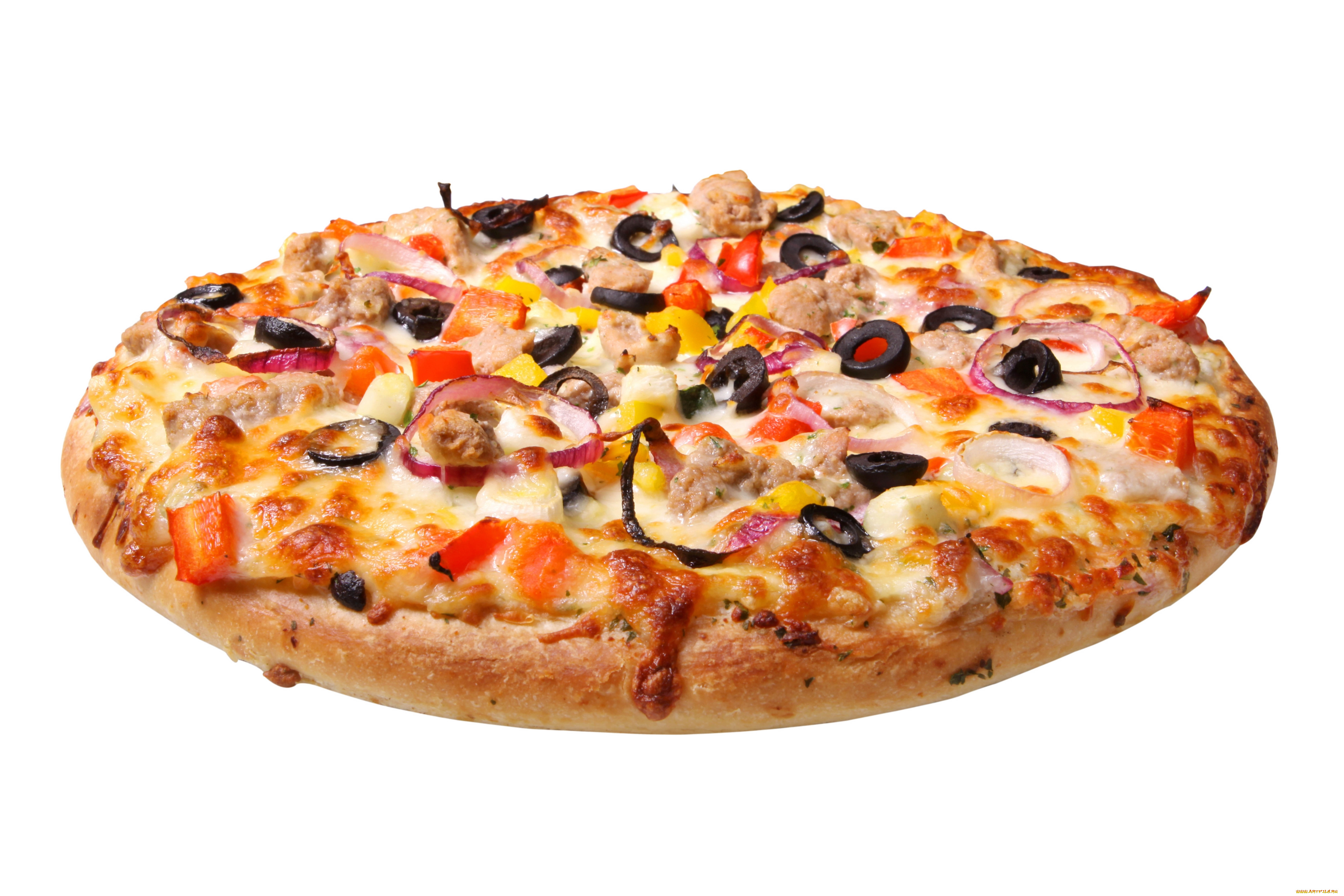 еда, пицца, начинка