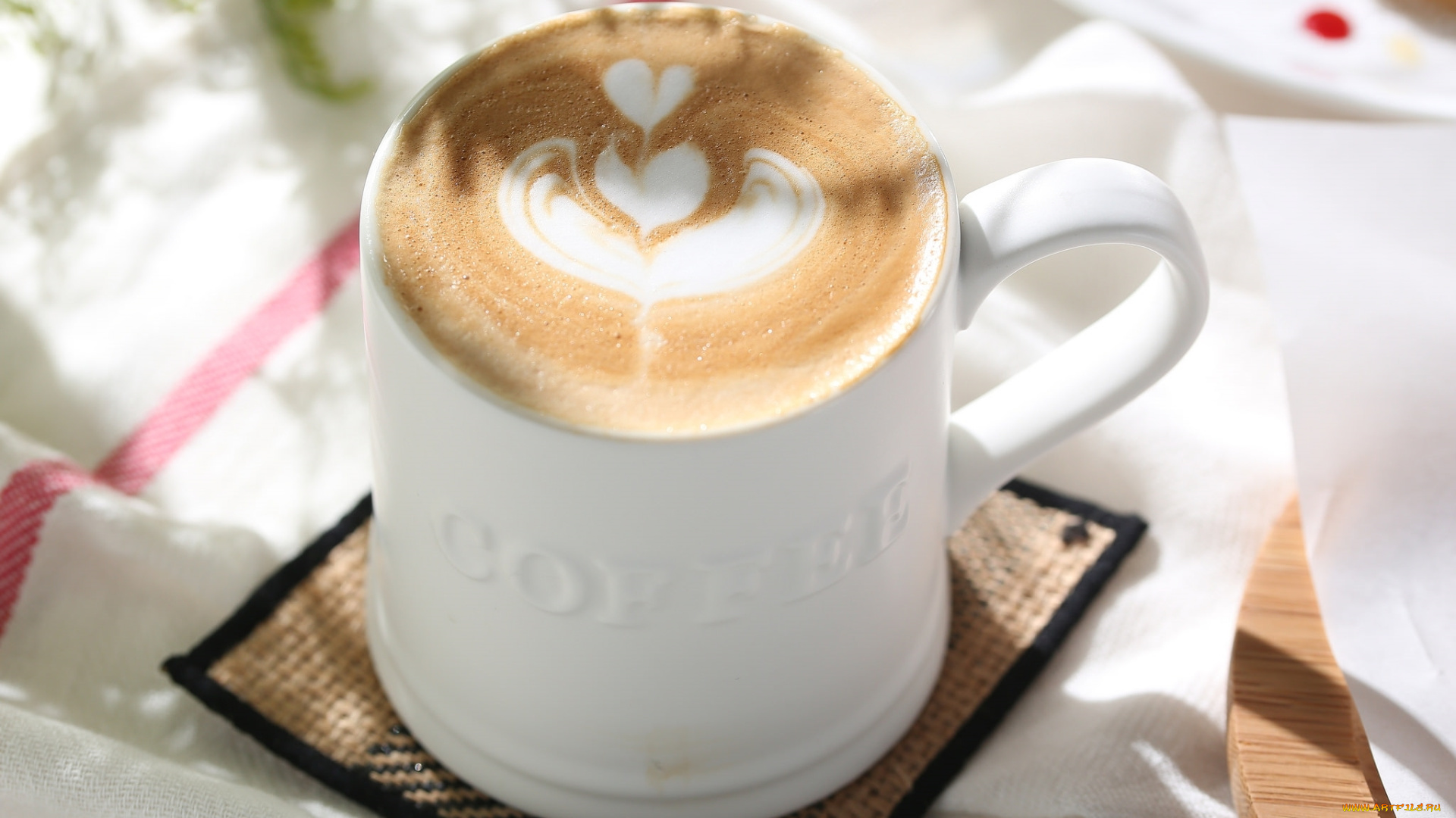 еда, кофе, , кофейные, зёрна, рисунок, пенка, чашка, напиток