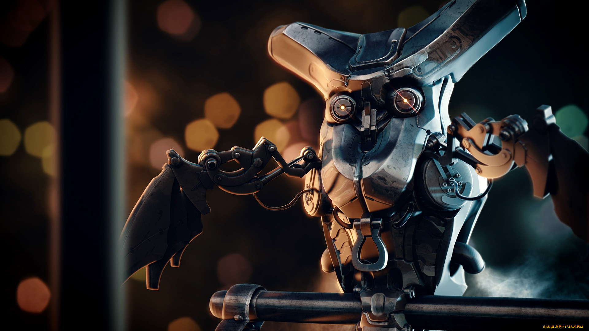 фэнтези, роботы, , киборги, , механизмы, mohammad, hossein, attaran, механика, механическая, сова, mech, owl, робот