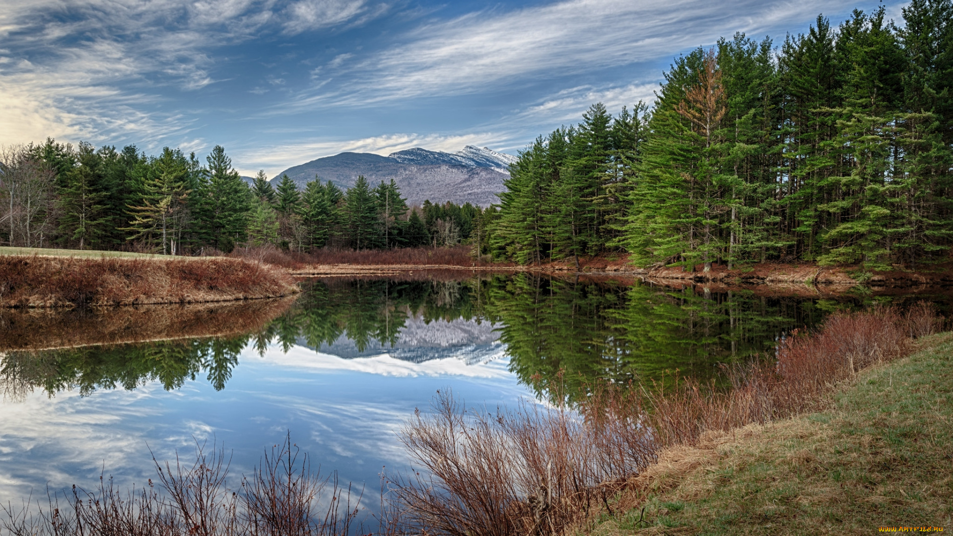 природа, реки, озера, река, лес, горы