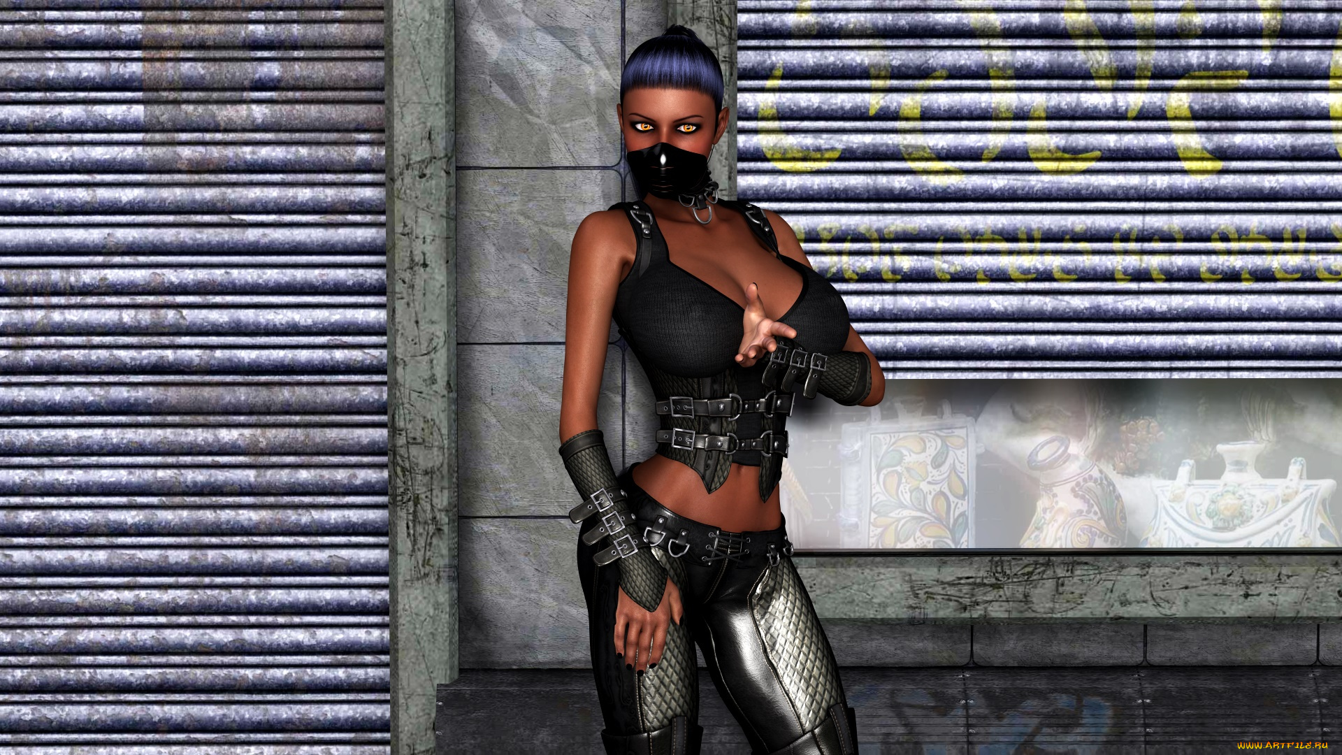 видео, игры, dark, heresy, девушка, фон, взгляд