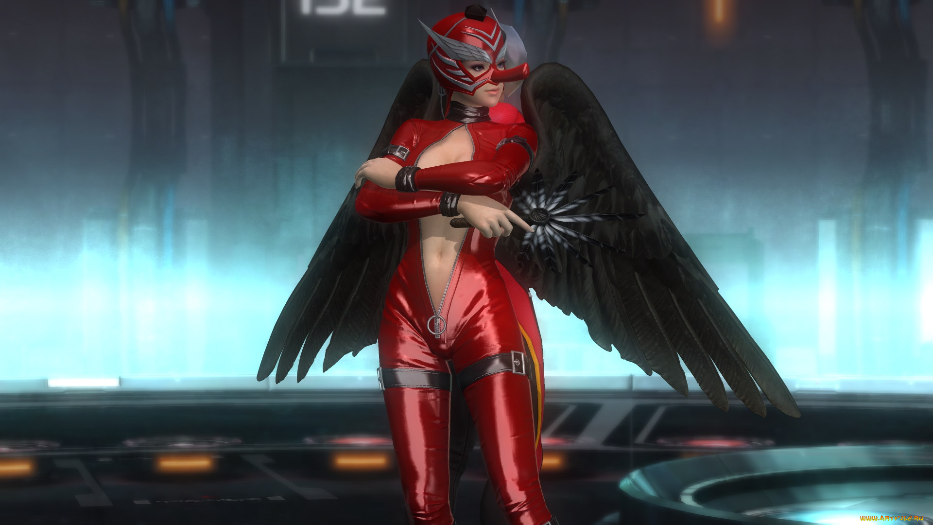 видео, игры, dead, or, alive, 5, демон, фон, взгляд, девушка