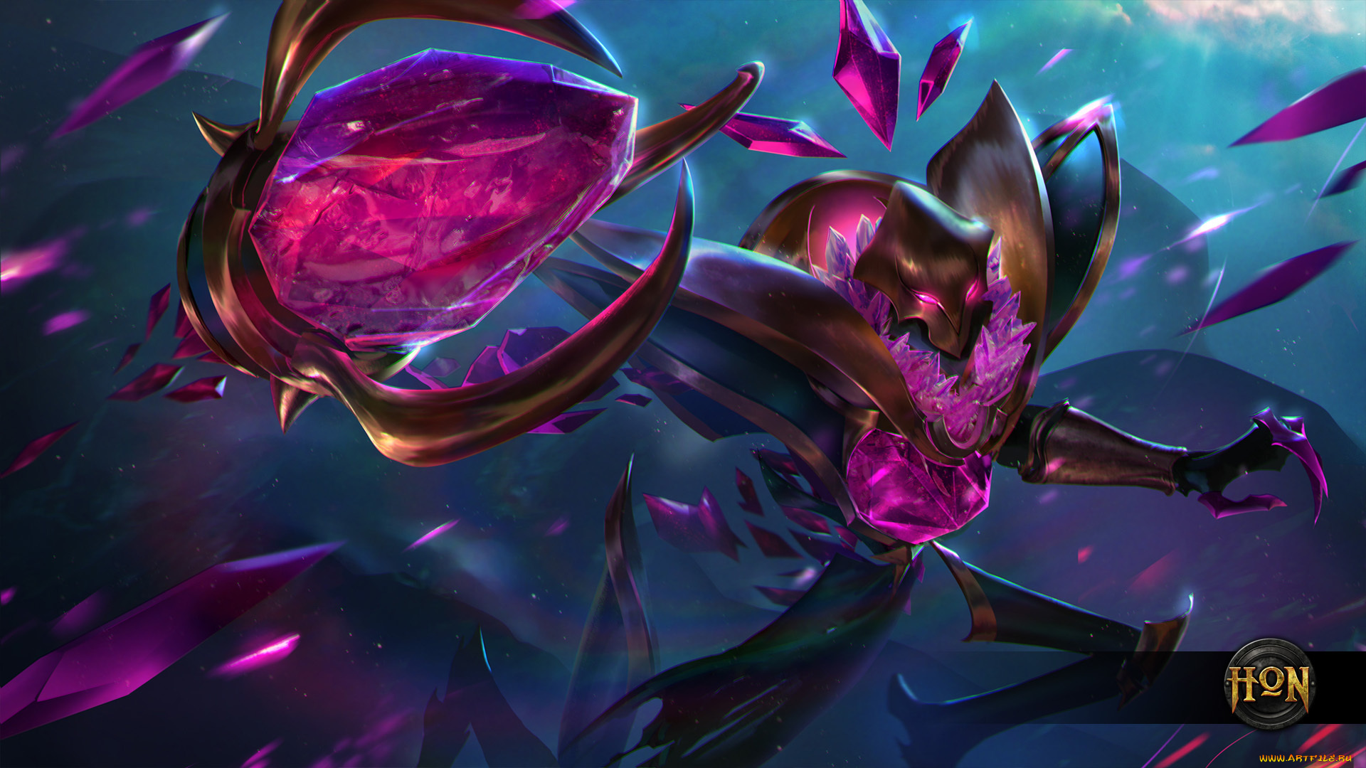 видео, игры, heroes, of, newerth, heroes, of, newerth, amethyst, кристаллы, hon, parasite, paragon