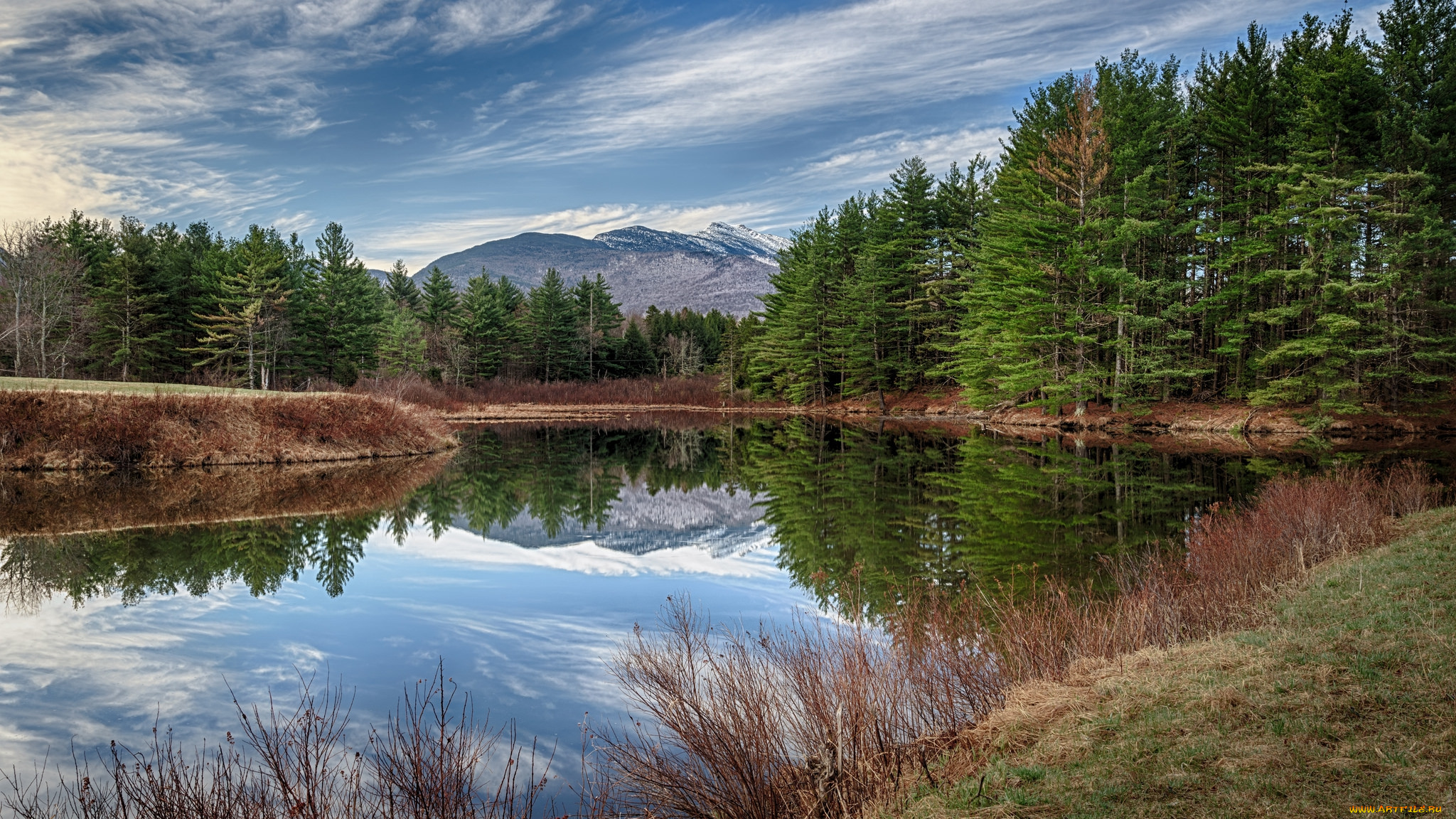 природа, реки, озера, река, лес, горы