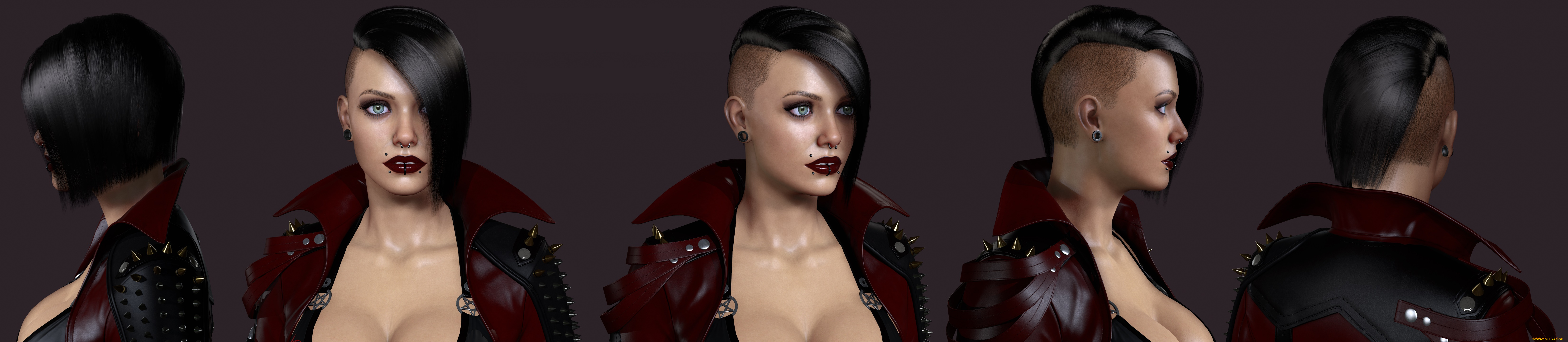 3д, графика, портрет, , portraits, фон, взгляд, девушка