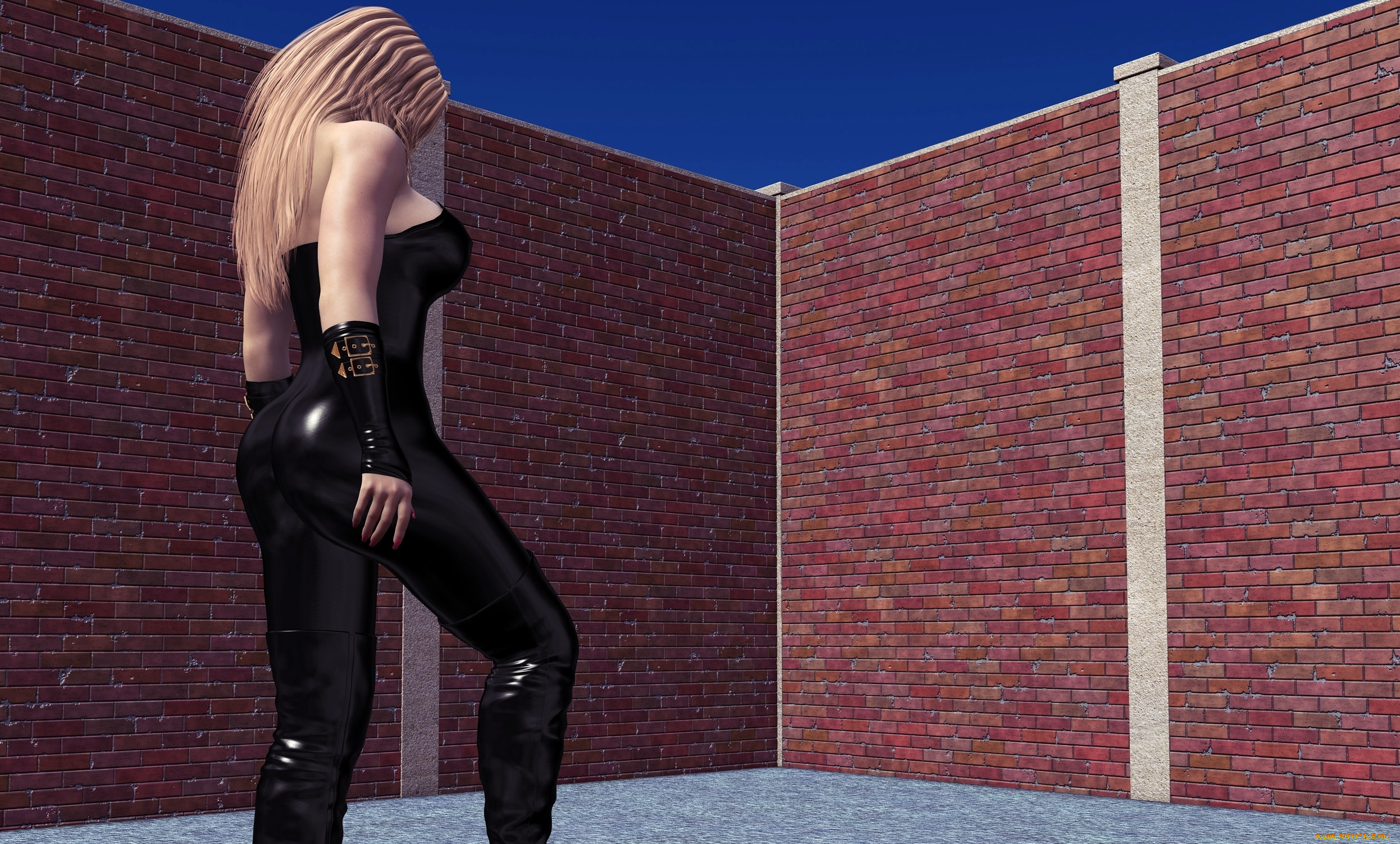 3д, графика, люди, , people, девушка, взгляд, фон