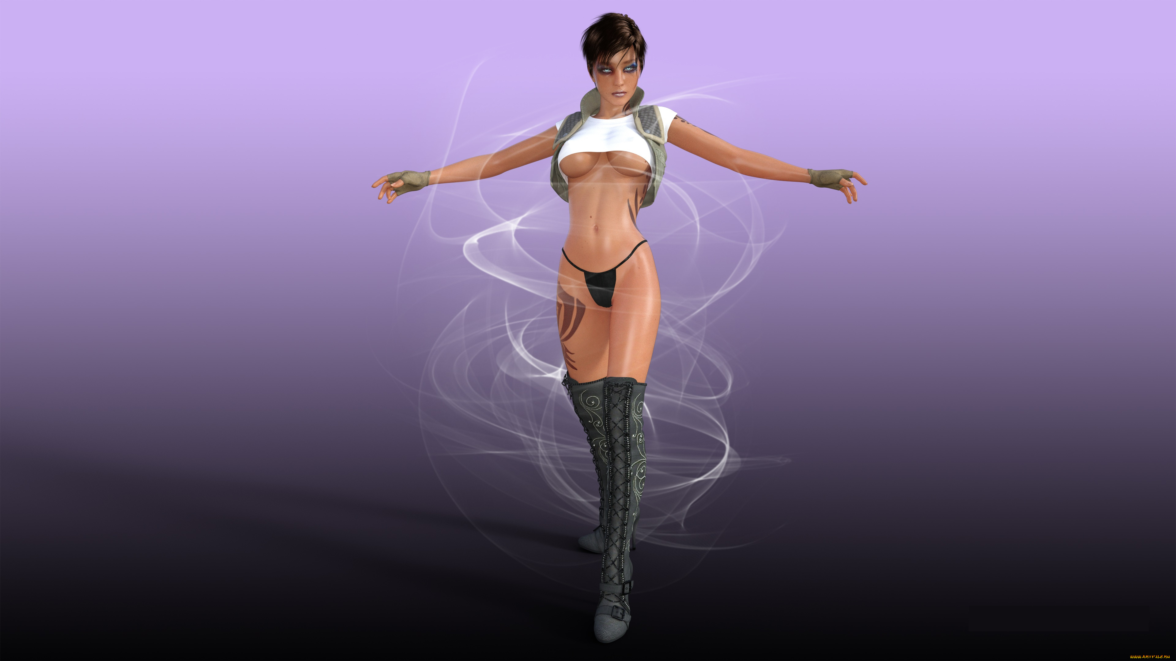 3д, графика, люди, , people, девушка, фон, взгляд