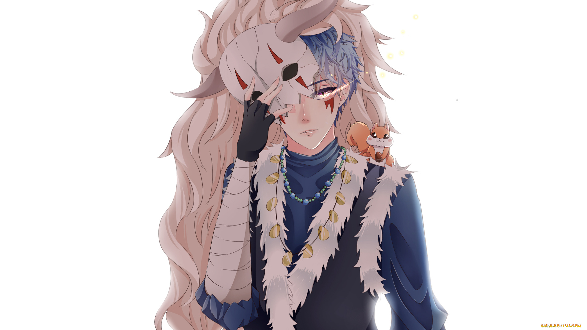 аниме, akatsuki, no, yona, синий, дракон