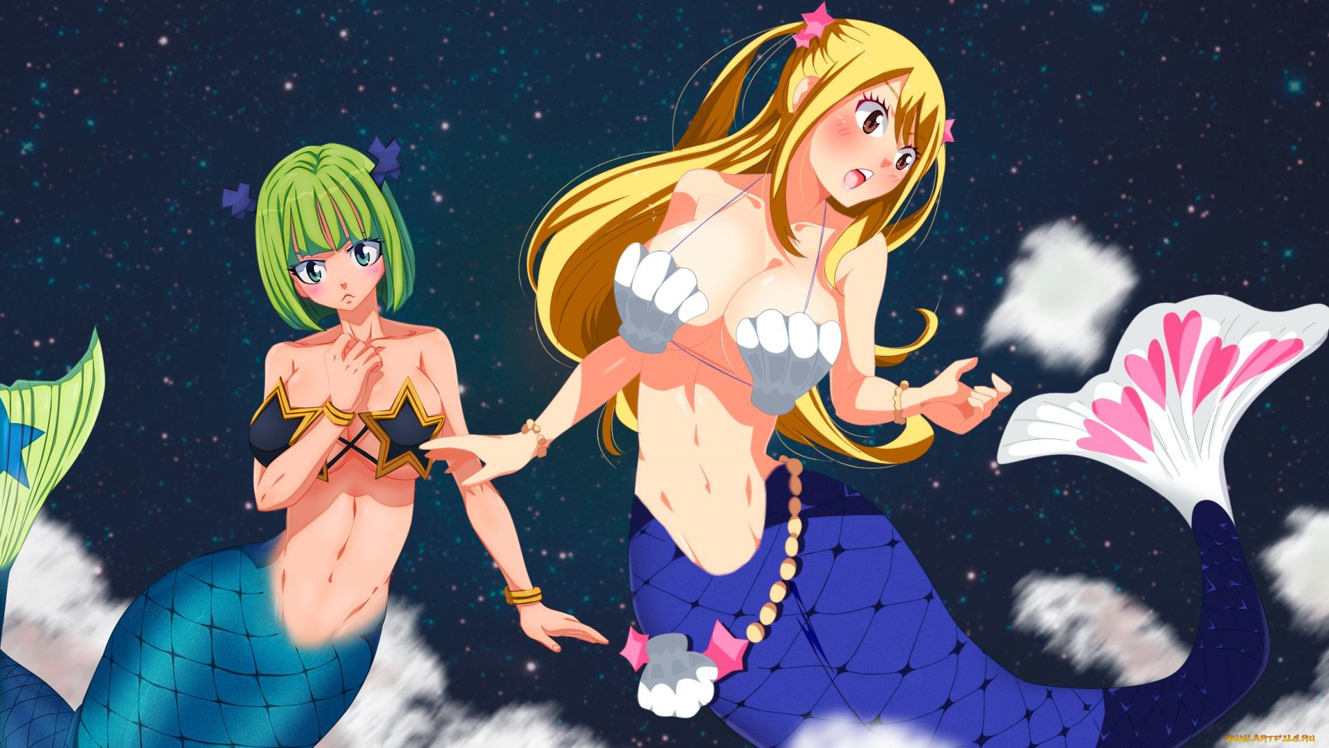 аниме, fairy, tail, девушки