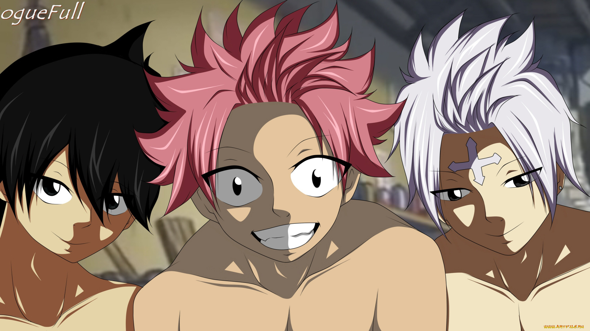 аниме, fairy, tail, парни