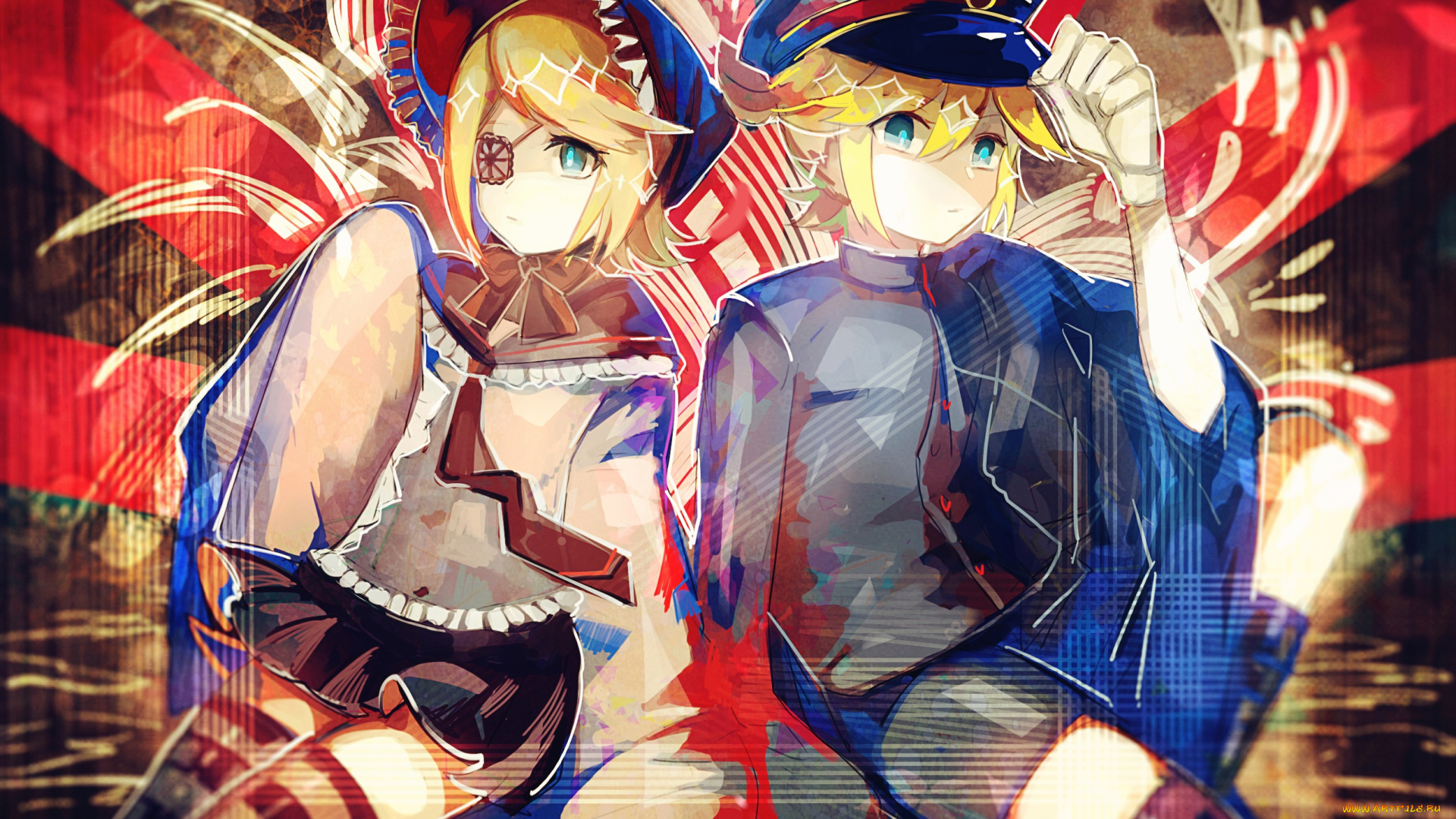 аниме, vocaloid, двое