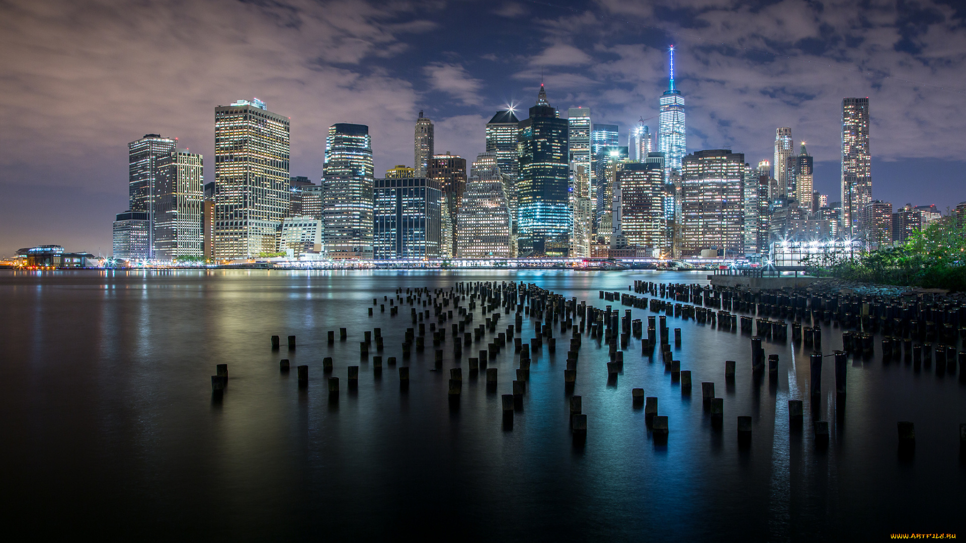 manhattan, города, нью-йорк, , сша, небоскребы, панорама