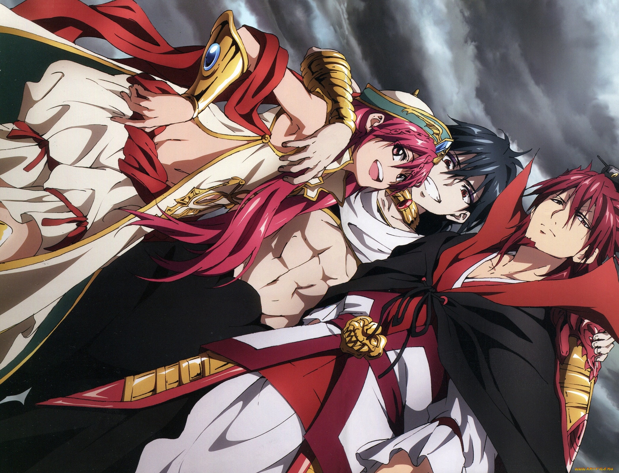 аниме, magi, the, labyrinth, of, magic, парни