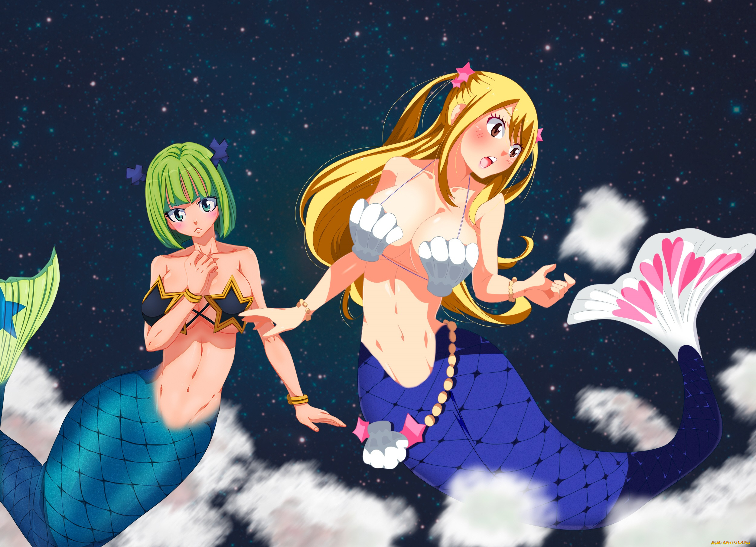 аниме, fairy, tail, девушки