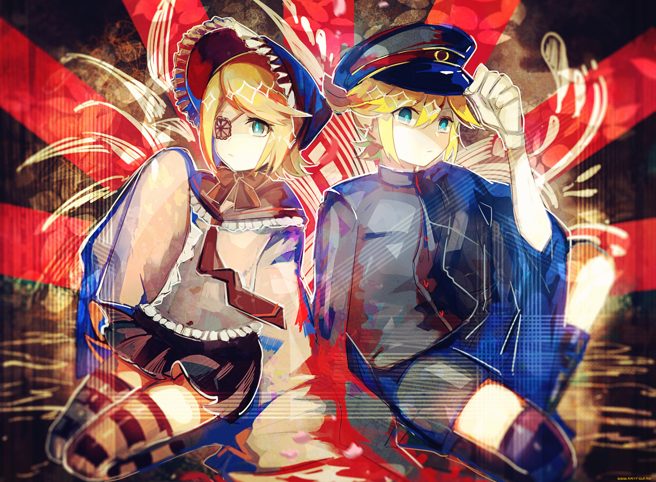 аниме, vocaloid, двое