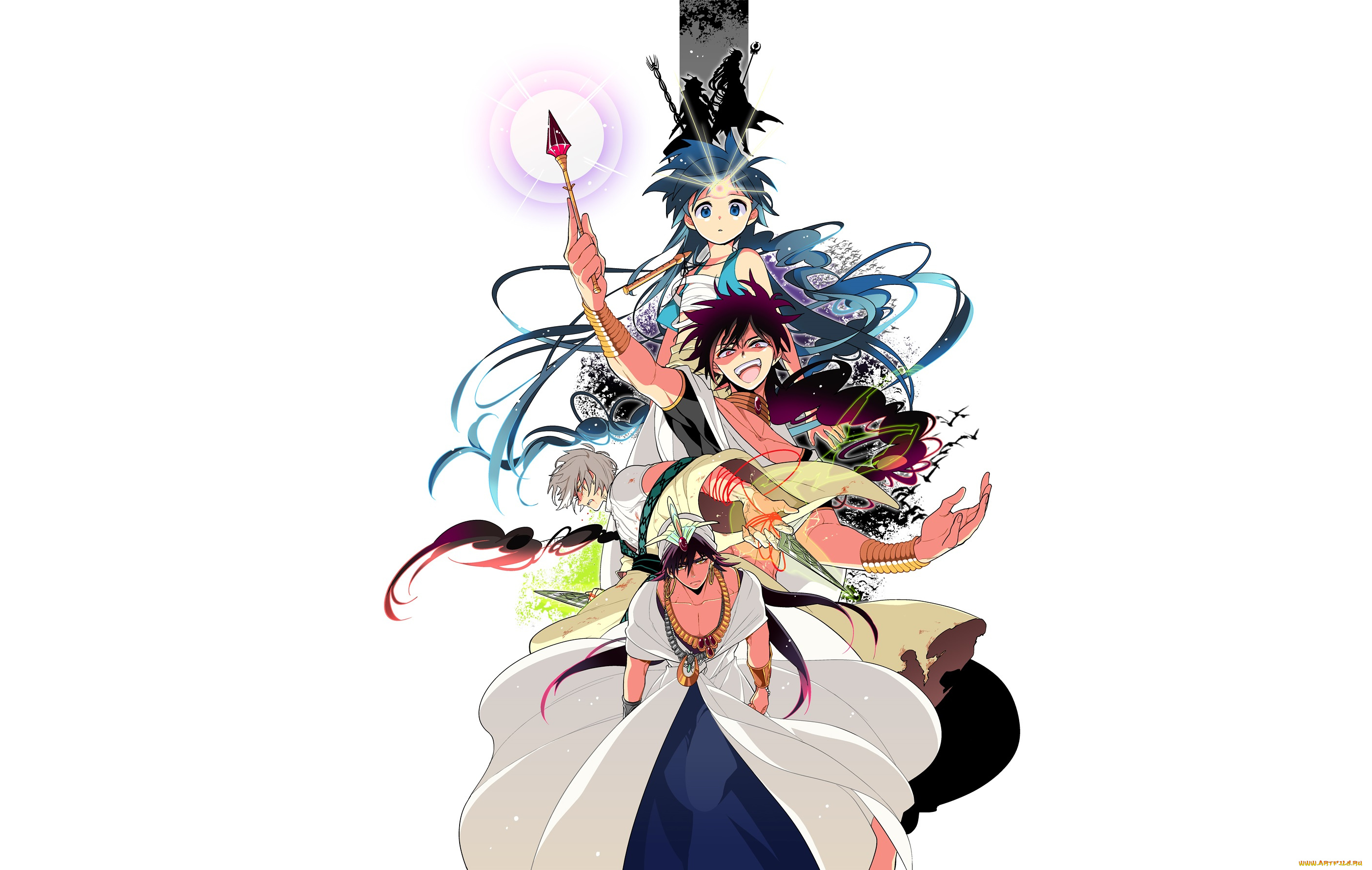 аниме, magi, the, labyrinth, of, magic, парни