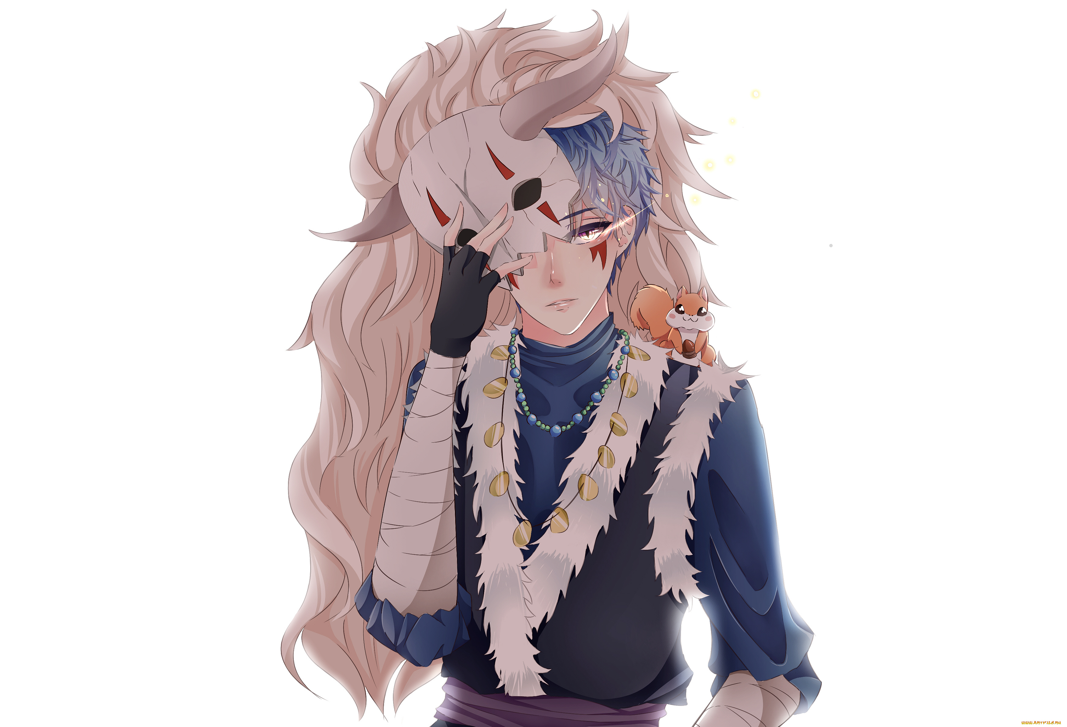 аниме, akatsuki, no, yona, синий, дракон