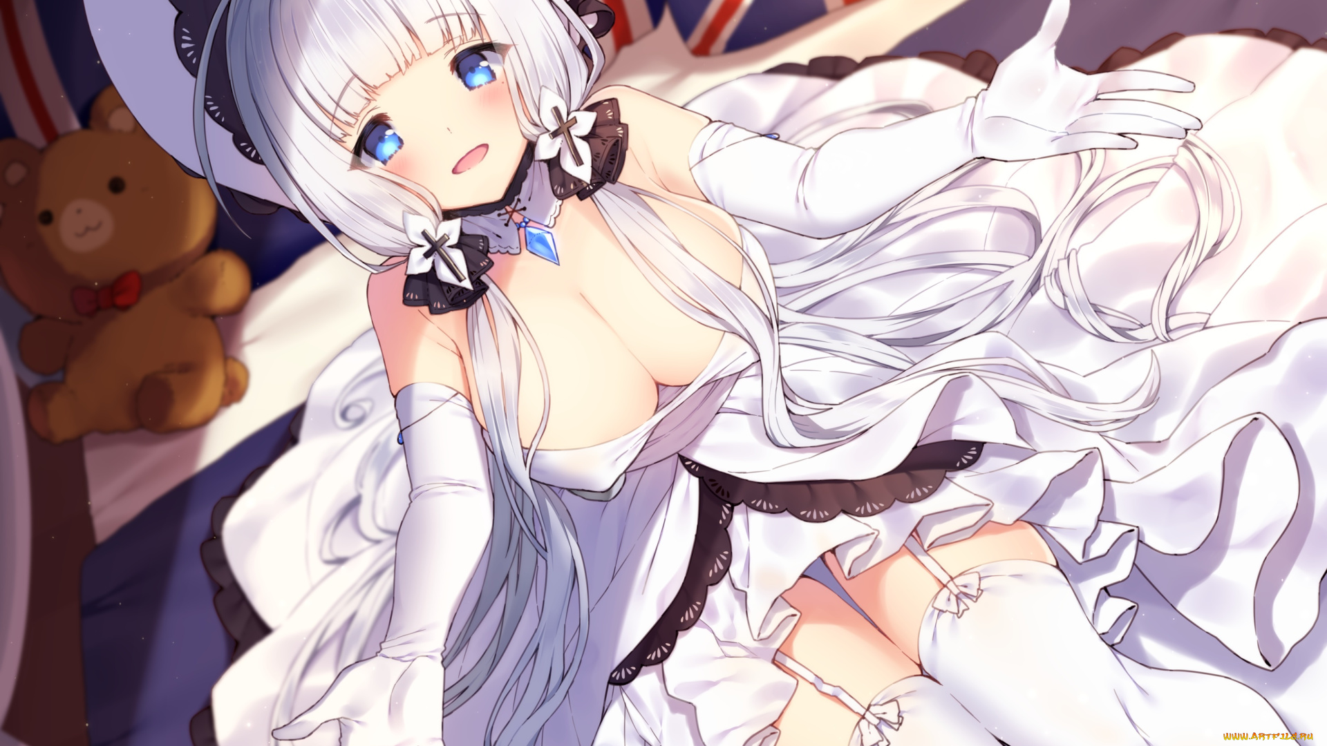 аниме, azur, lane, девушка