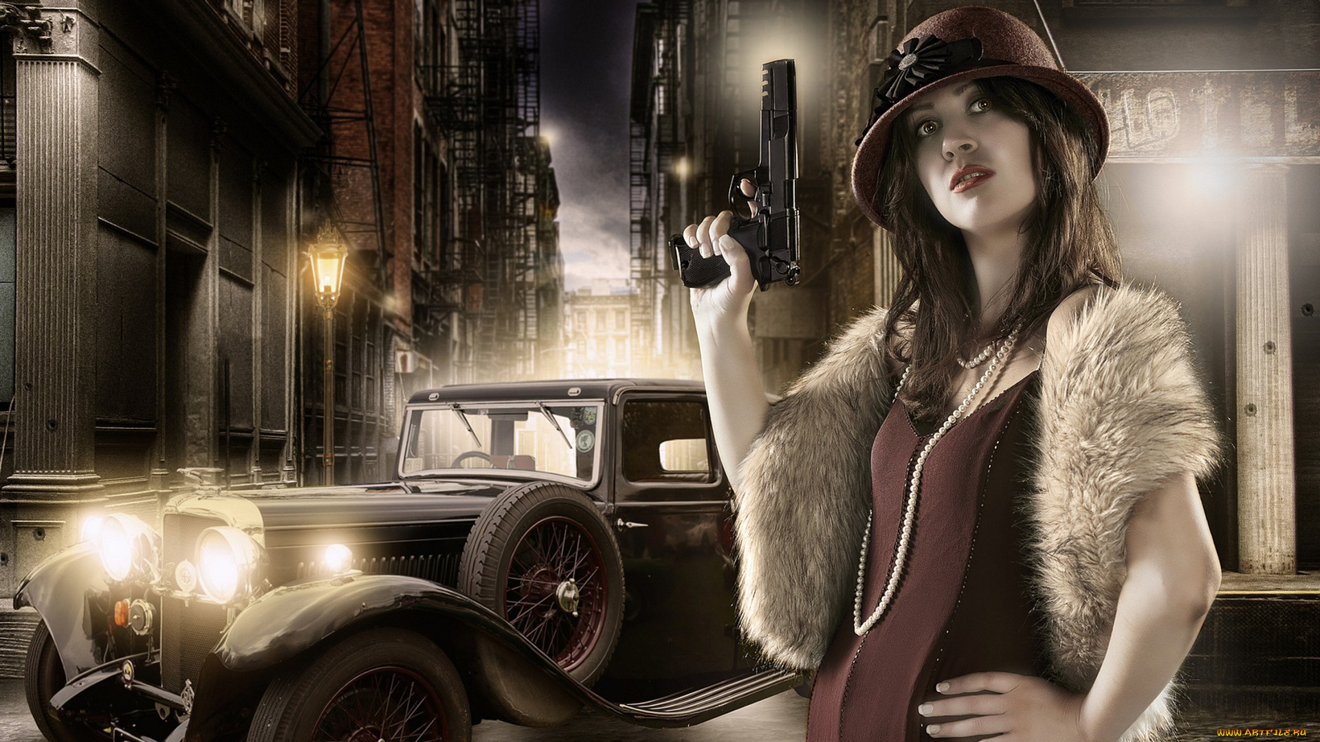 девушки, -unsort, , девушки, с, оружием, взгляд, лицо