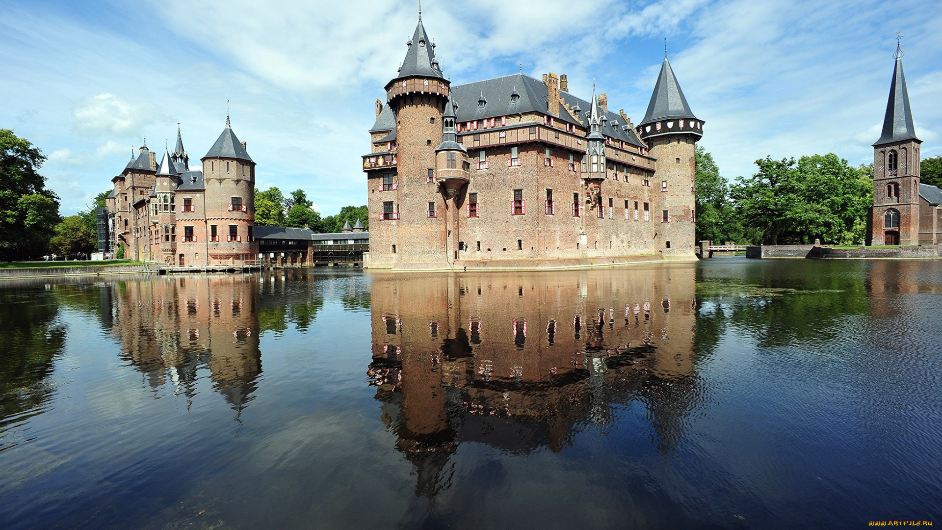 haar, castle, города, замки, нидерландов, haar, castle
