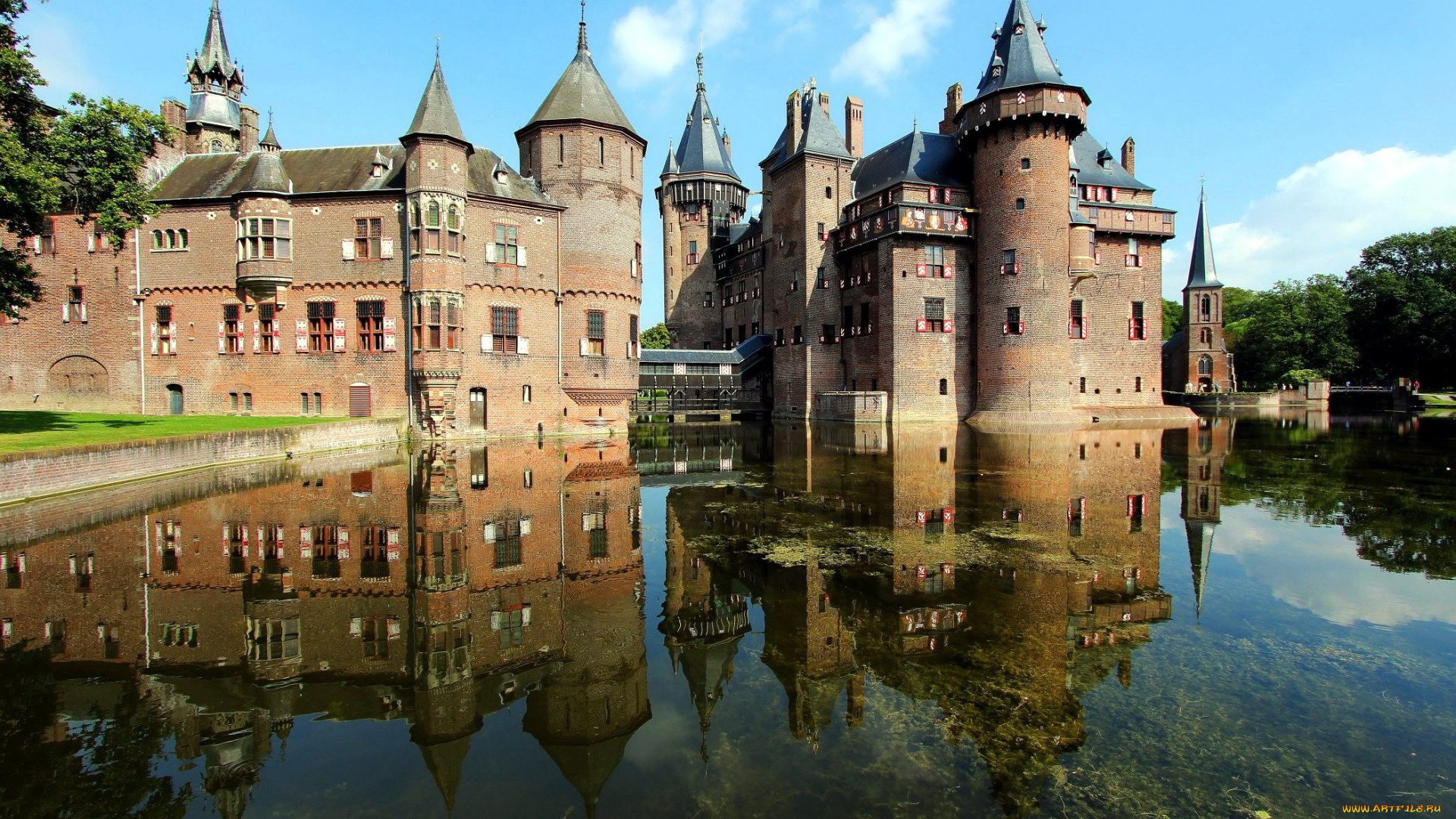 haar, castle, города, замки, нидерландов, haar, castle