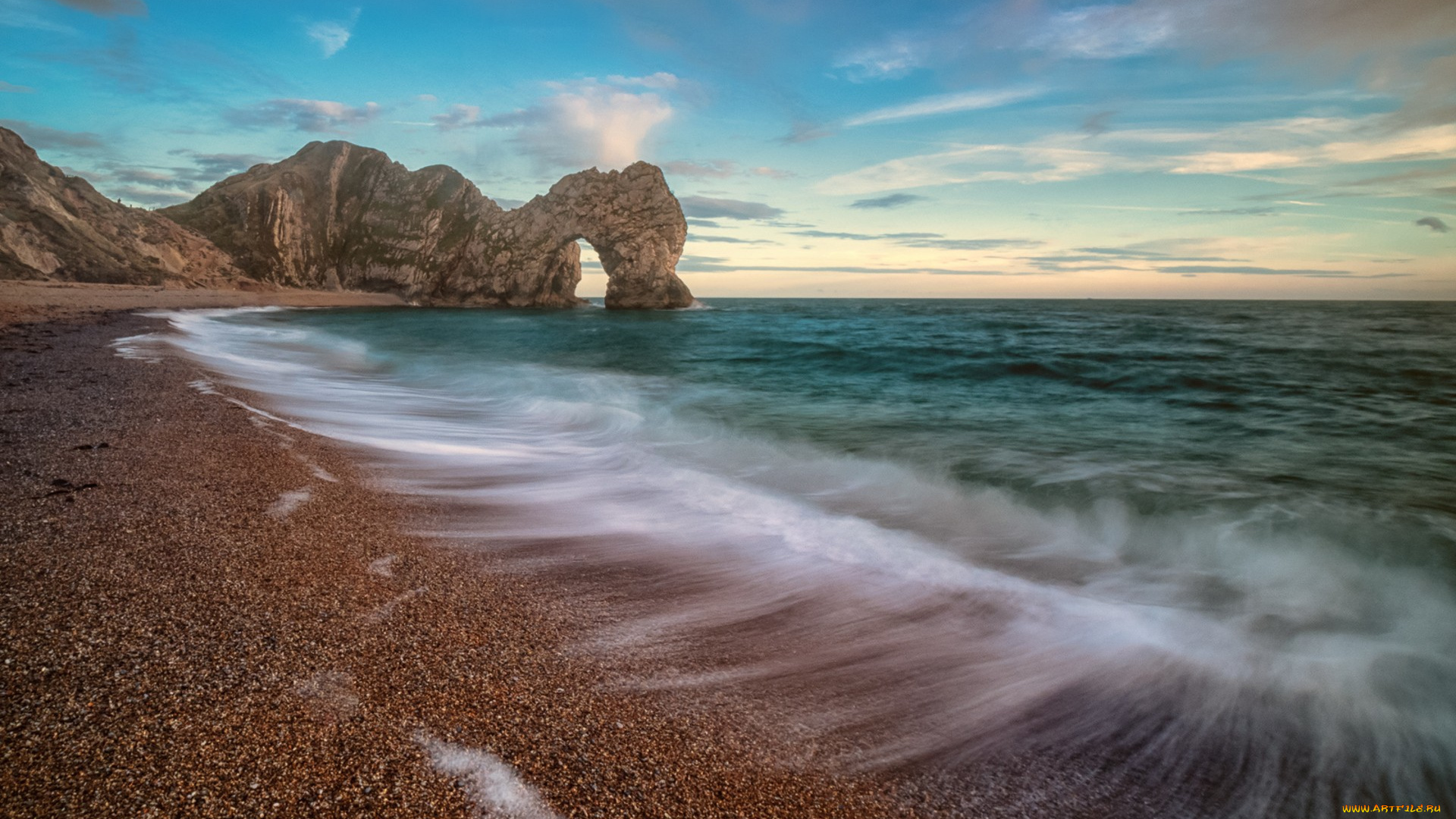 природа, побережье, простор