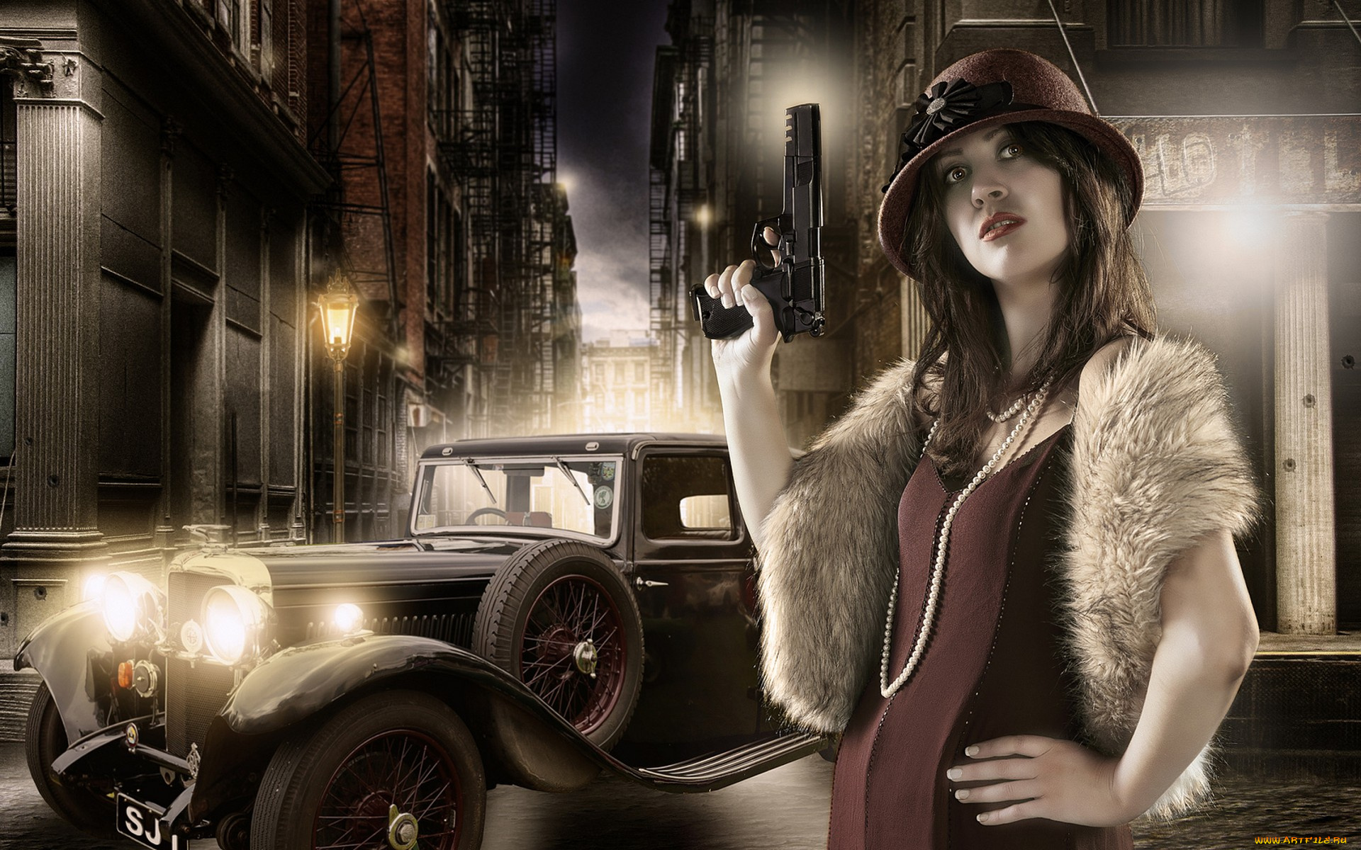 девушки, -unsort, , девушки, с, оружием, взгляд, лицо