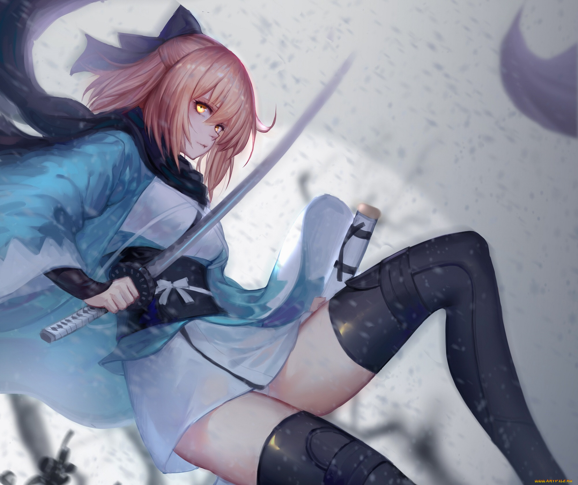 аниме, fate, stay, night, девушка