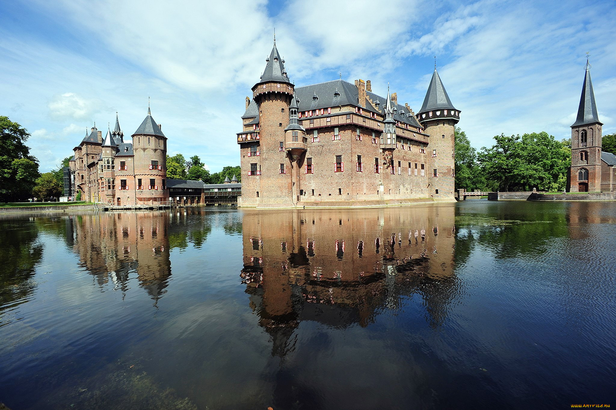 haar, castle, города, замки, нидерландов, haar, castle
