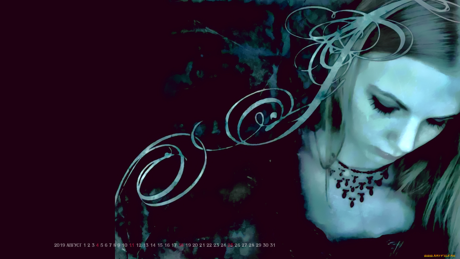 календари, рисованные, , векторная, графика, рисунок, женщина, девушка