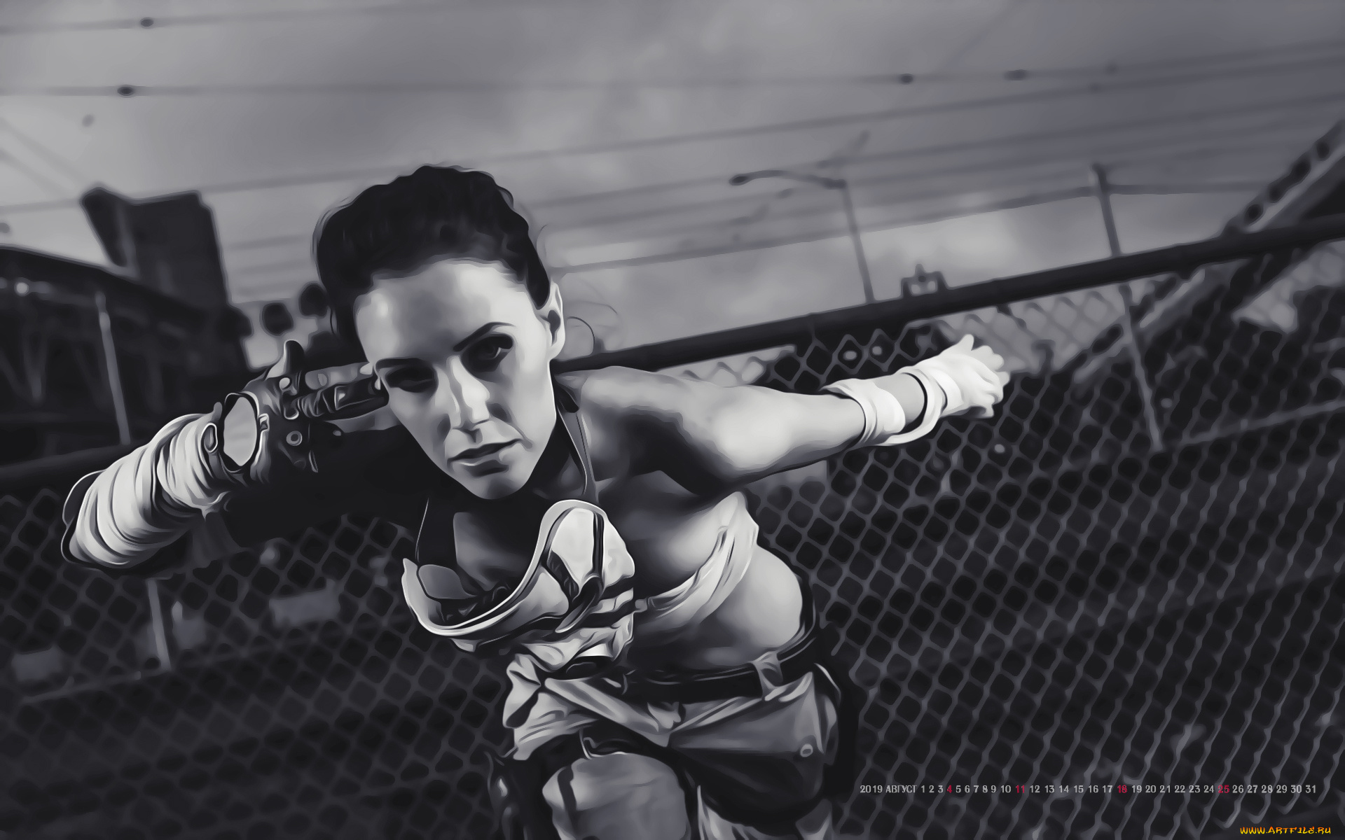 календари, компьютерный, дизайн, взгляд, девушка, жест, поза, женщина, ограждение, calendar, 2019