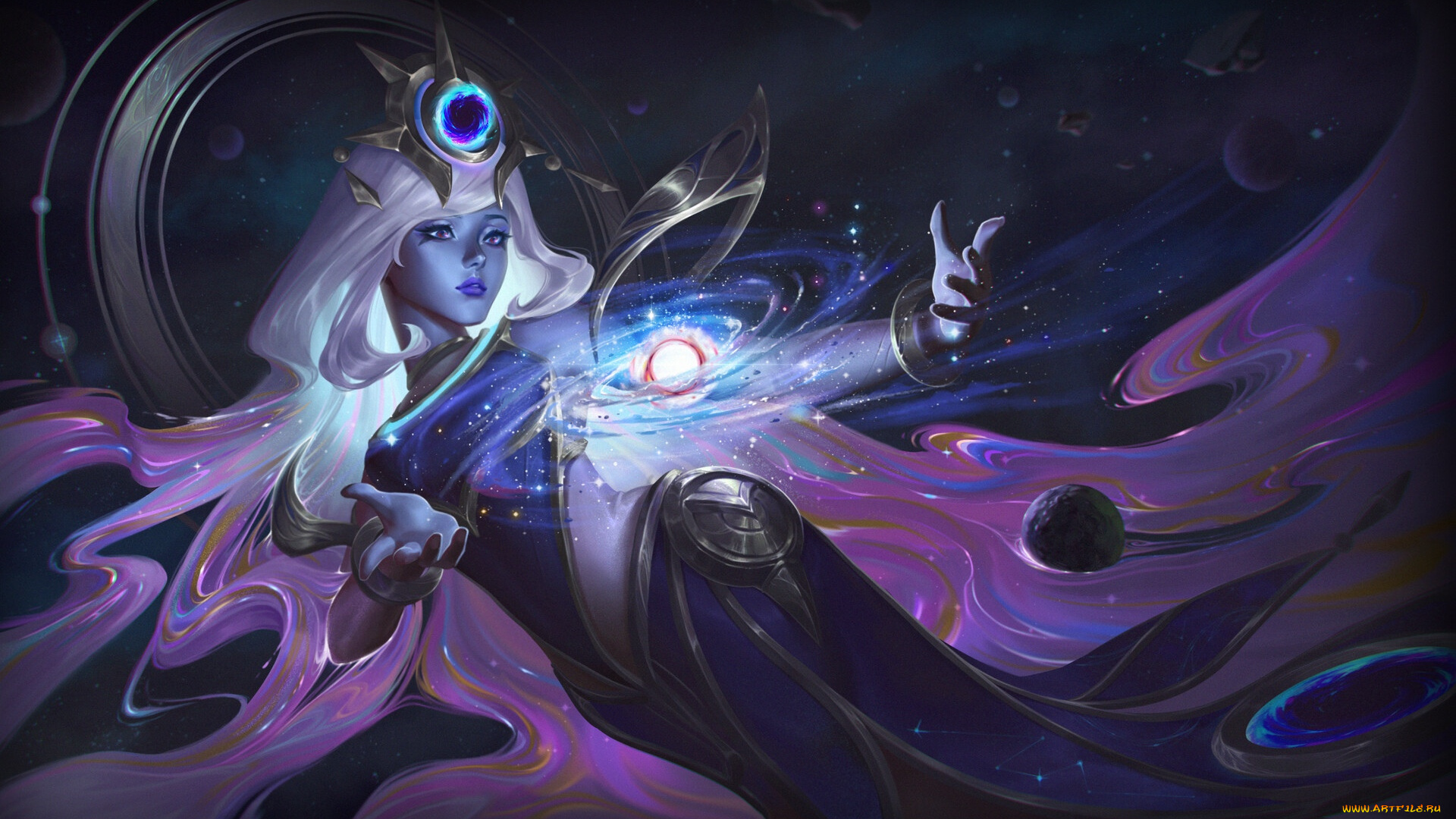 видео, игры, league, of, legends, lux, магия, планеты