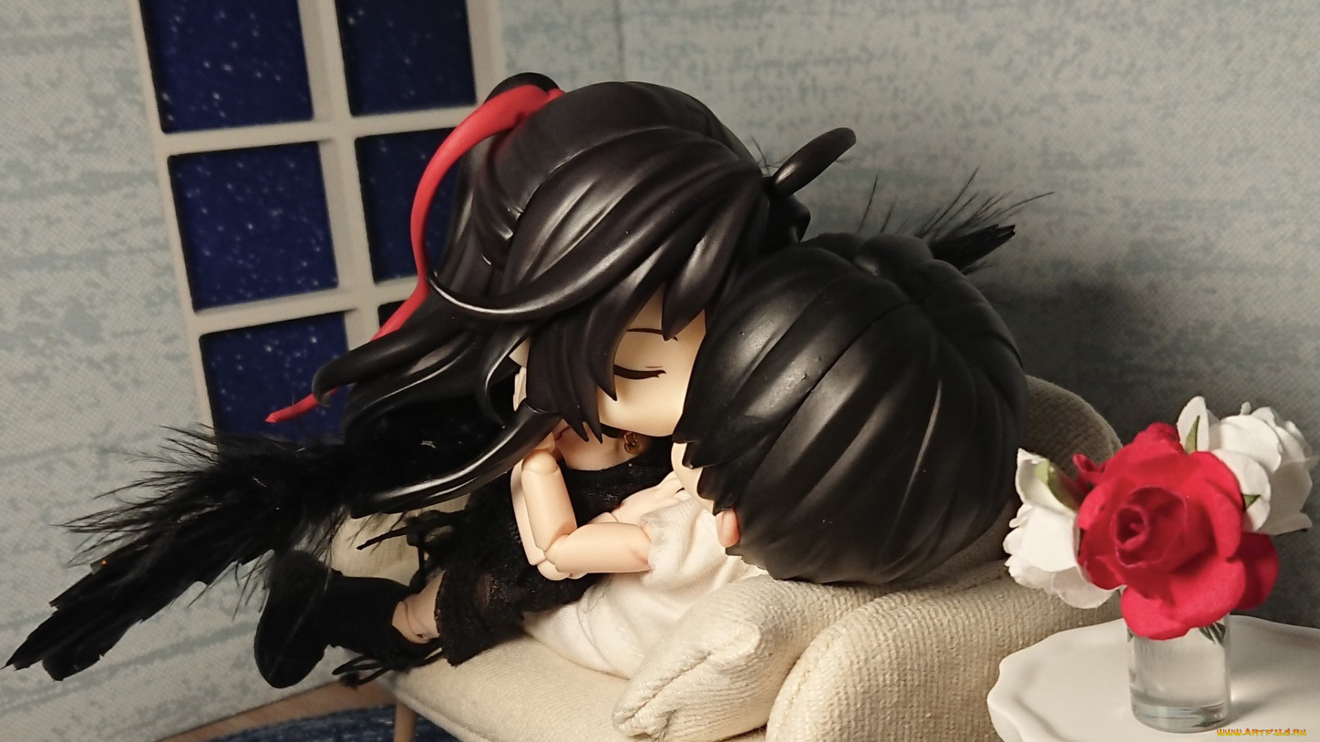 разное, куклы, ангел, цветок