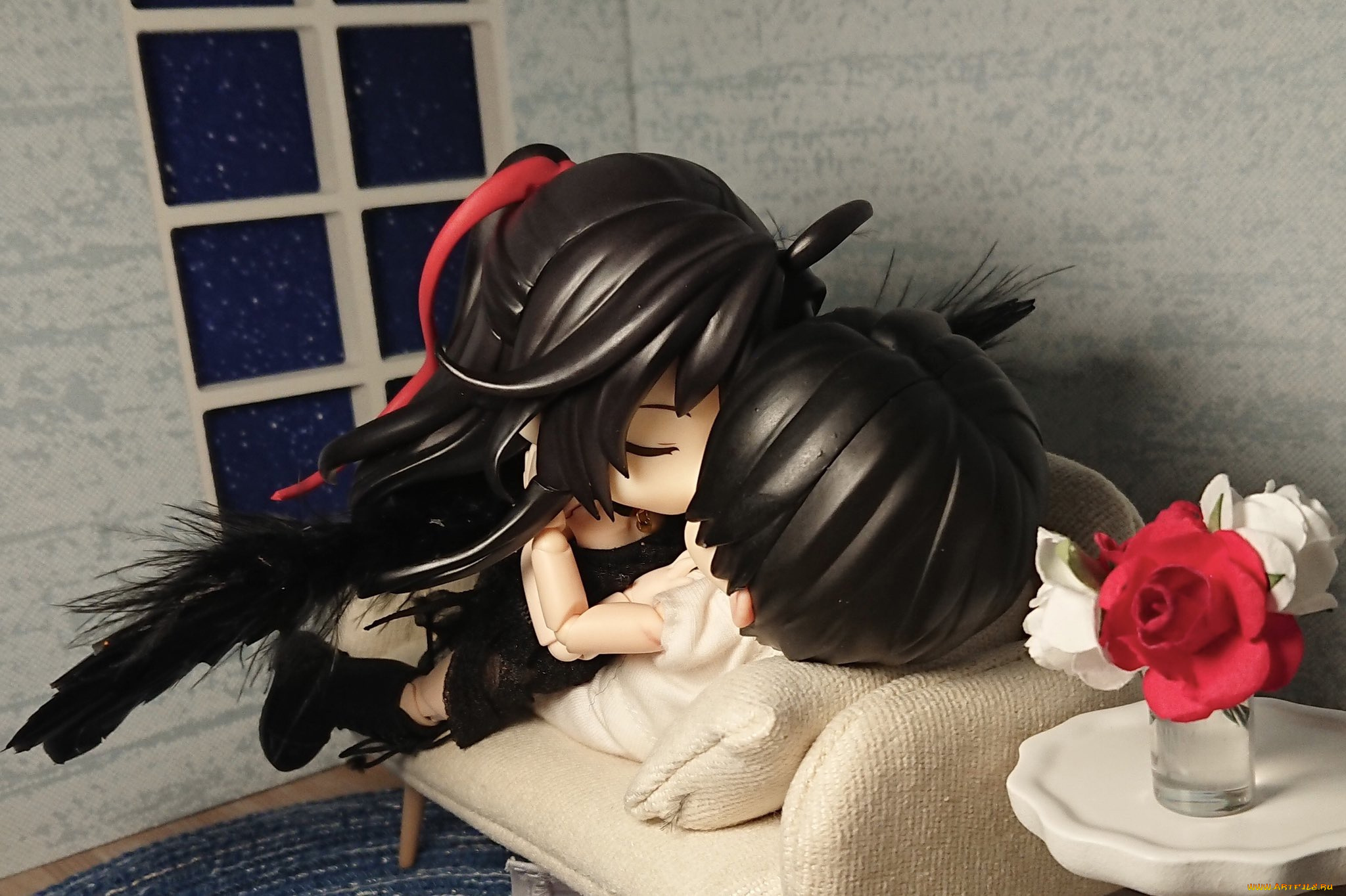 разное, куклы, ангел, цветок