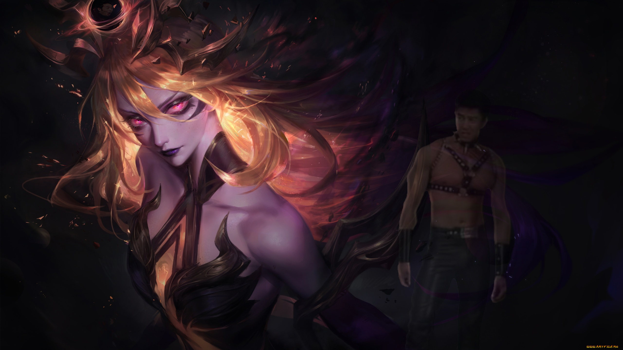 видео, игры, league, of, legends, lux, искры, мужчина