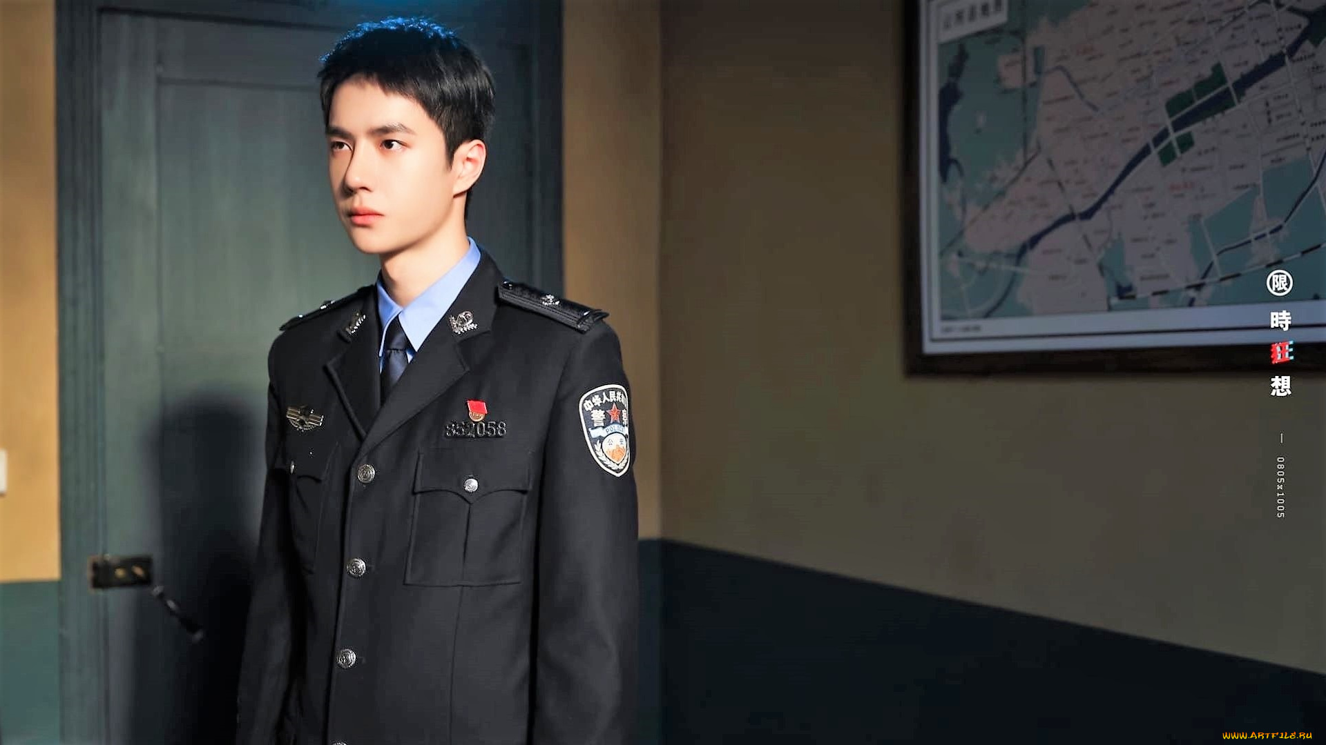 кино, фильмы, being, a, hero, чэнь, юй, полицейский, форма, дверь, карта