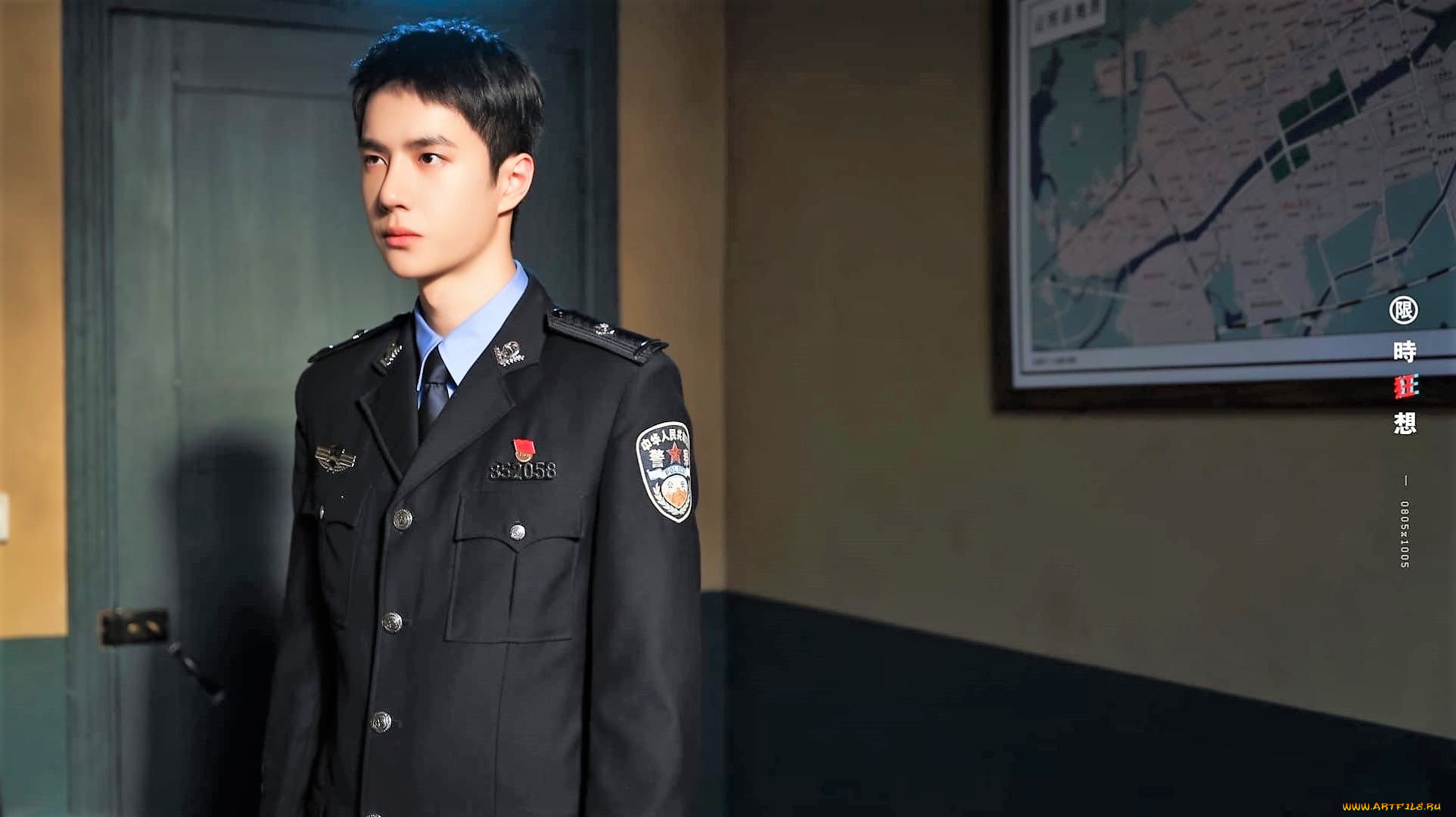 кино, фильмы, being, a, hero, чэнь, юй, полицейский, форма, дверь, карта