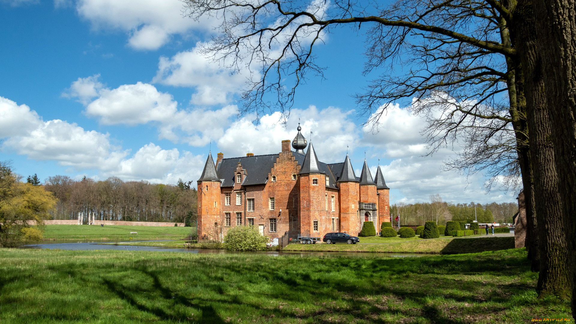 rumbeke, castle, belgium, города, замки, бельгии, rumbeke, castle