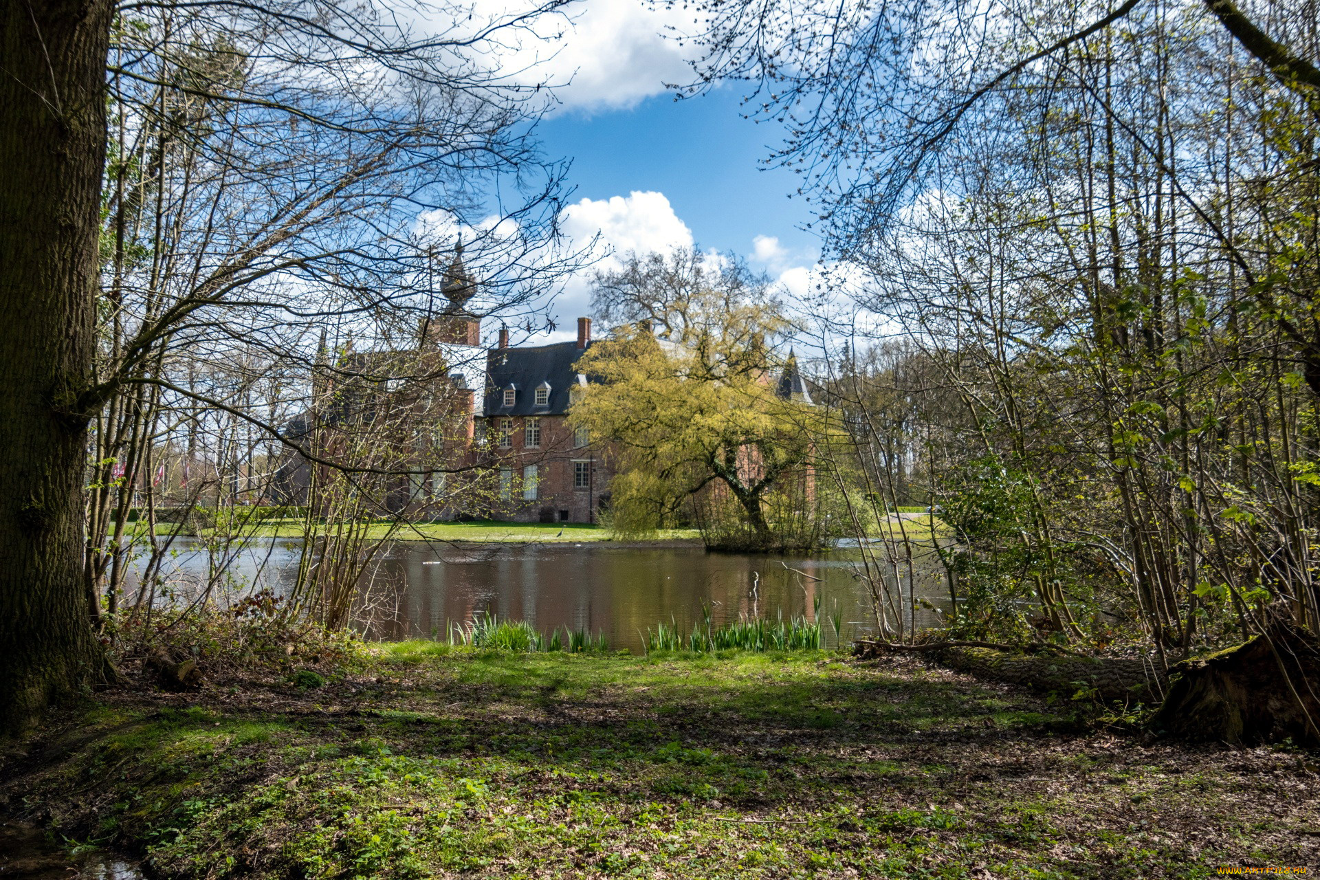rumbeke, castle, belgium, города, замки, бельгии, rumbeke, castle
