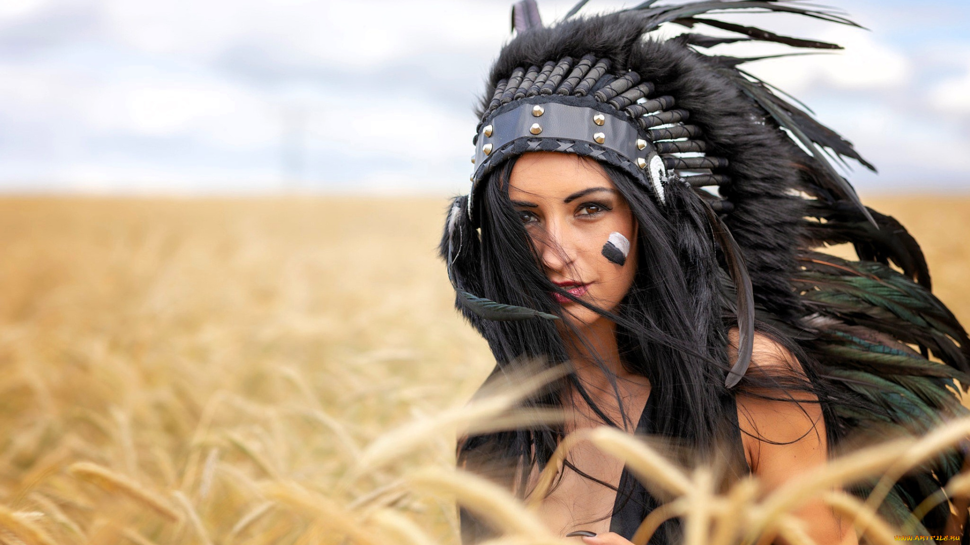 девушки, -, брюнетки, , шатенки, брюнетка, перья