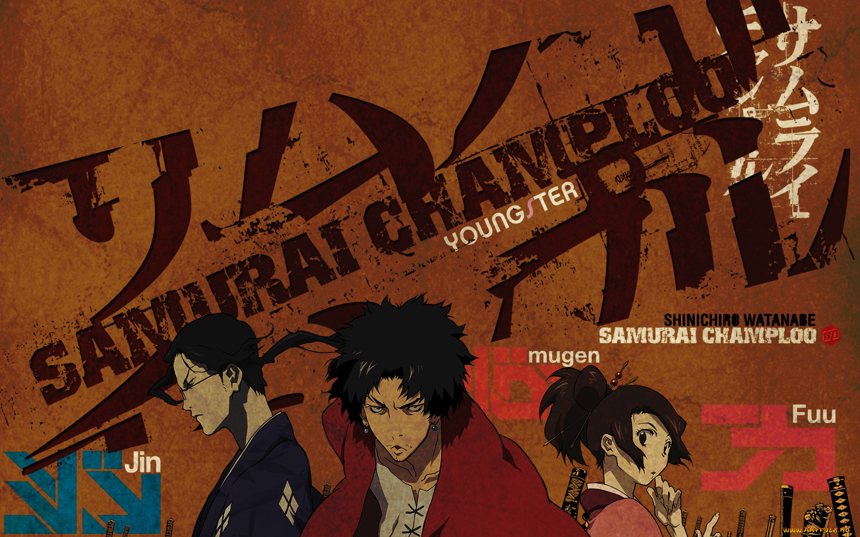 аниме, samurai, champloo