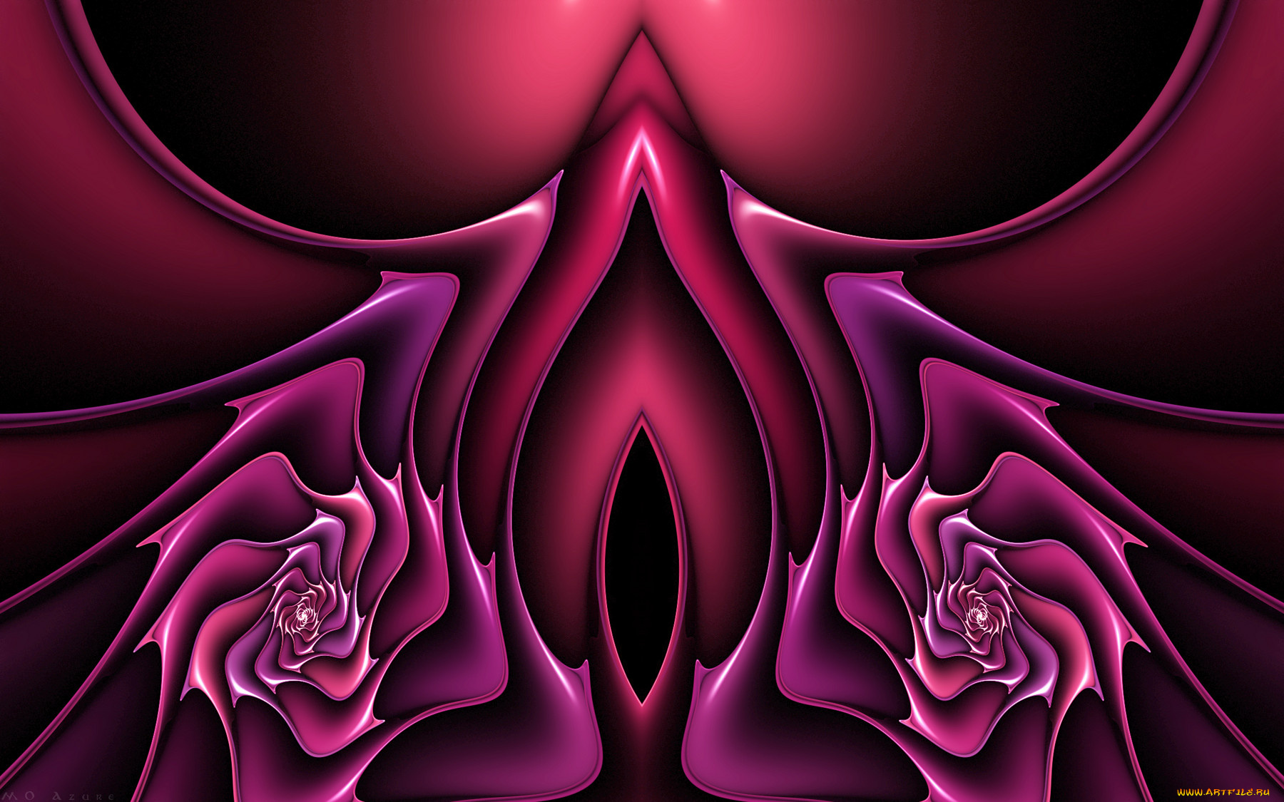 3д, графика, fractal, фракталы, тёмный, узор, фрактал