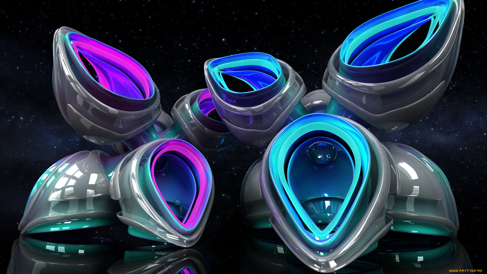 3д, графика, abstract, абстракции, тёмный, абстракция