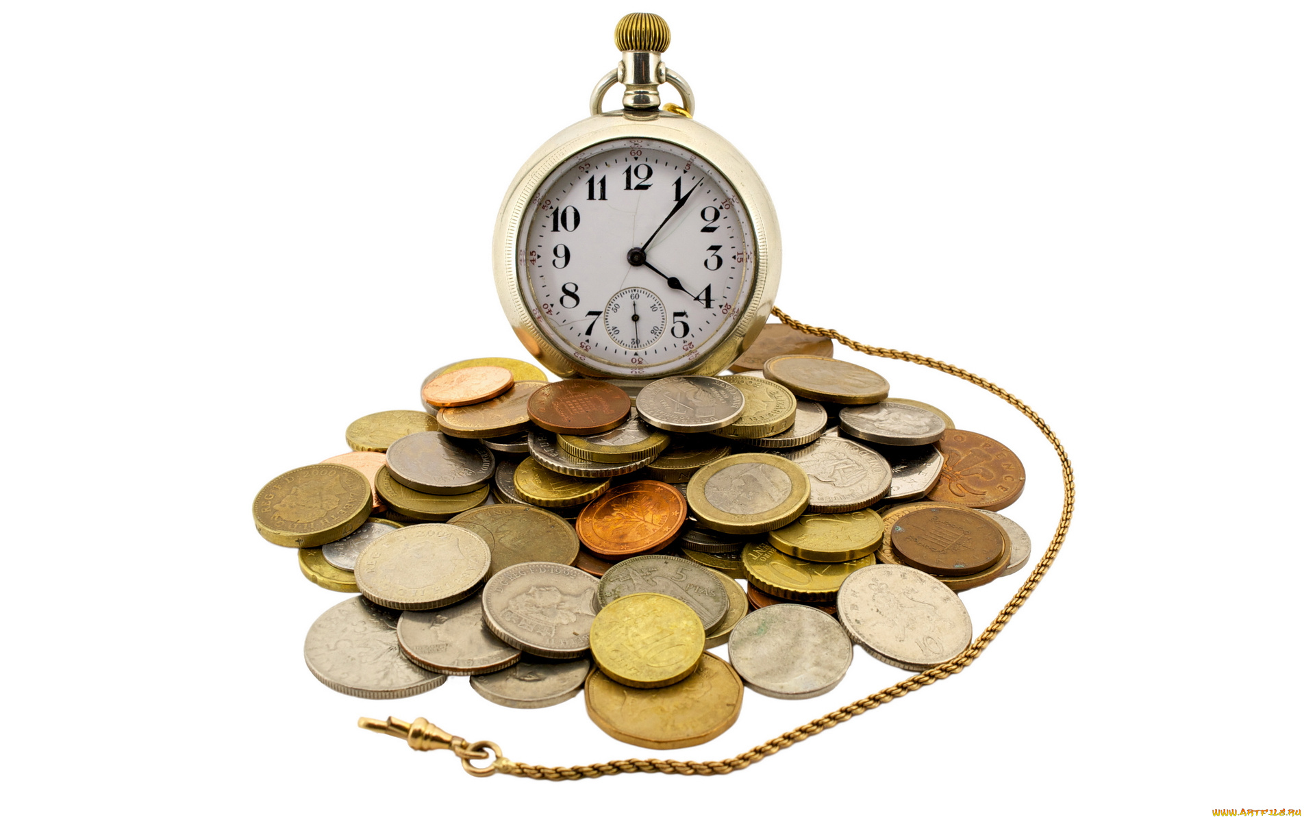 разное, золото, купюры, монеты, часы, доллары
