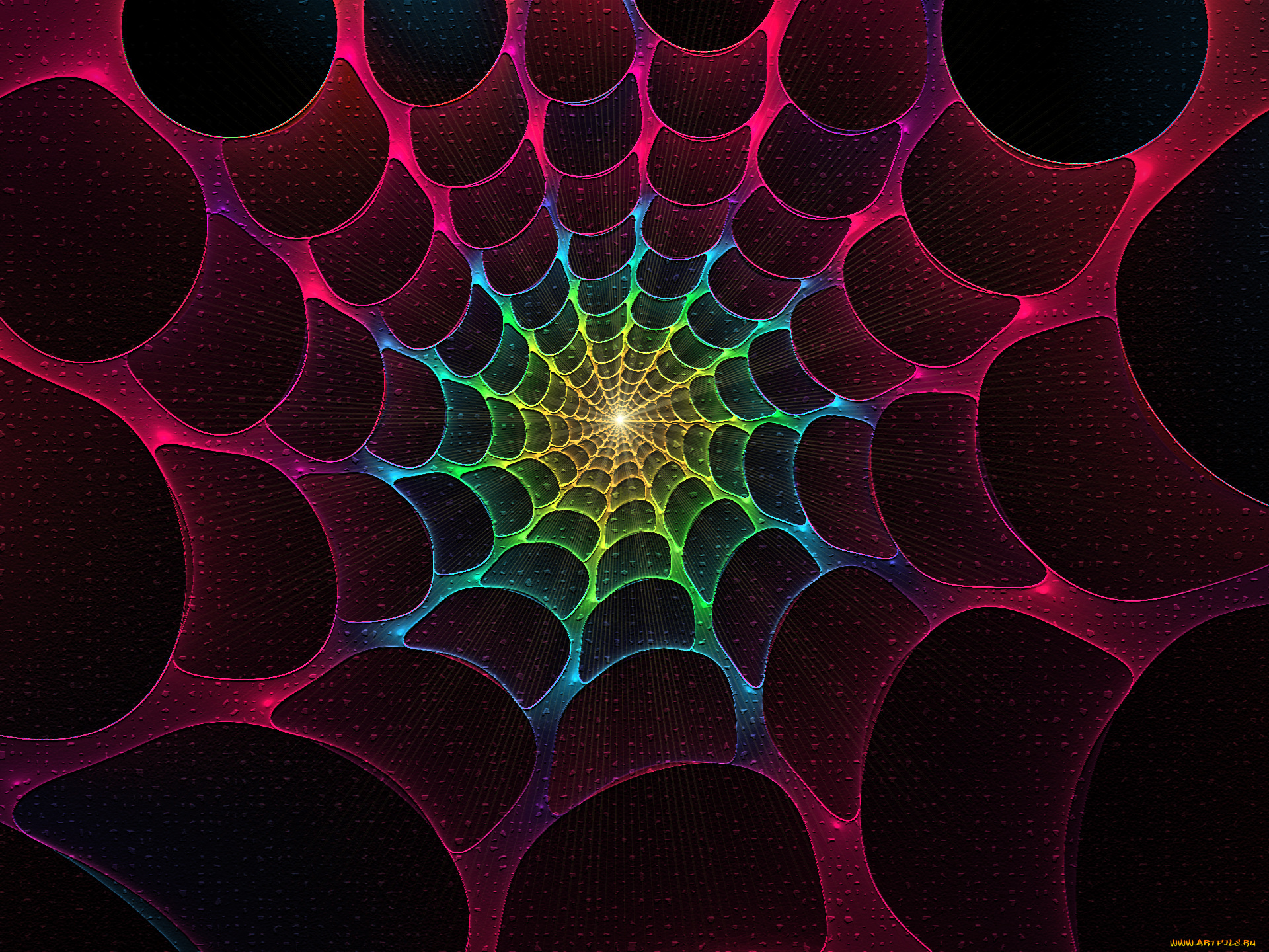 3д, графика, fractal, фракталы, узор, тёмный, абстракция