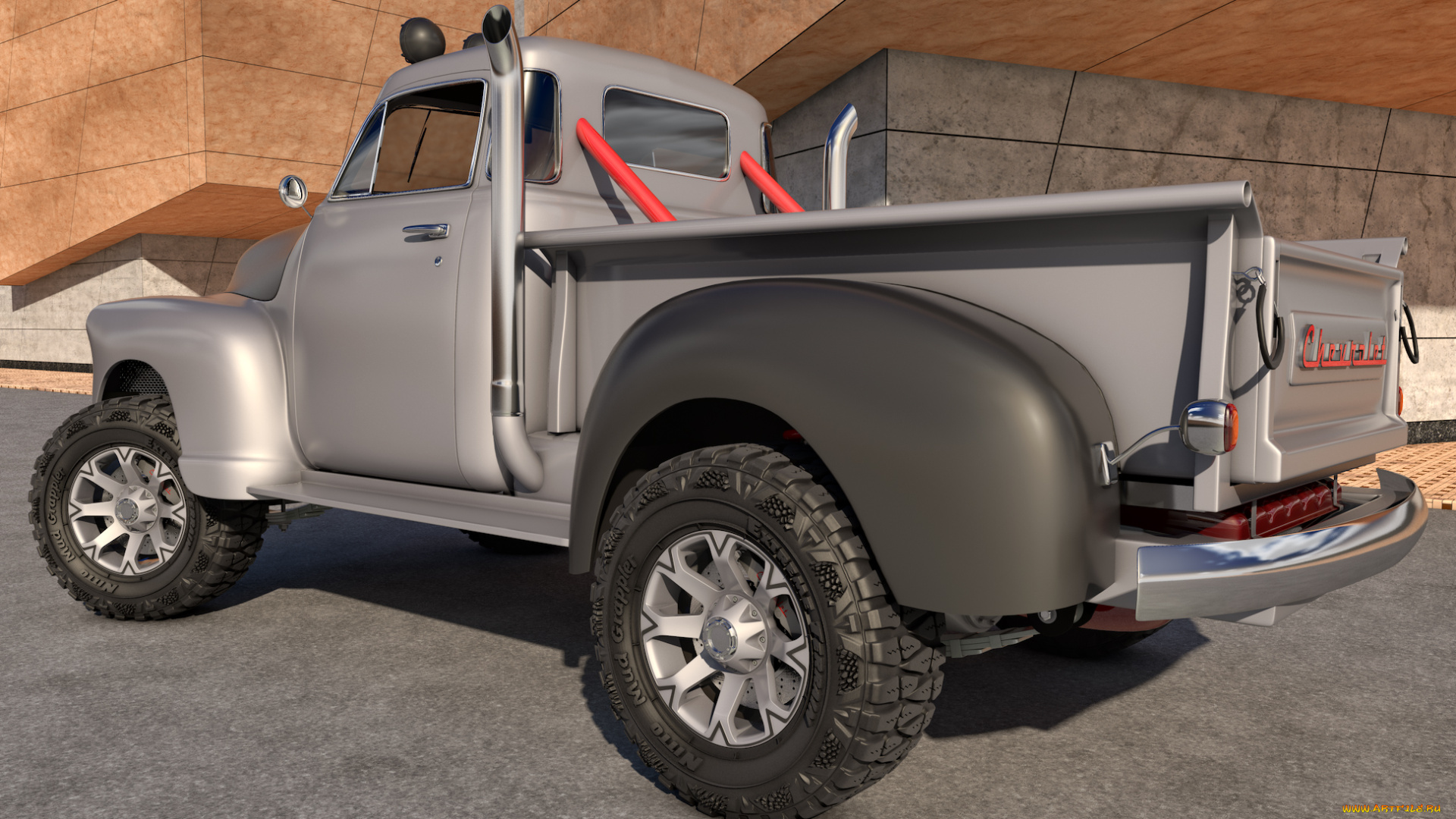 автомобили, 3д, 1951, chevrolet